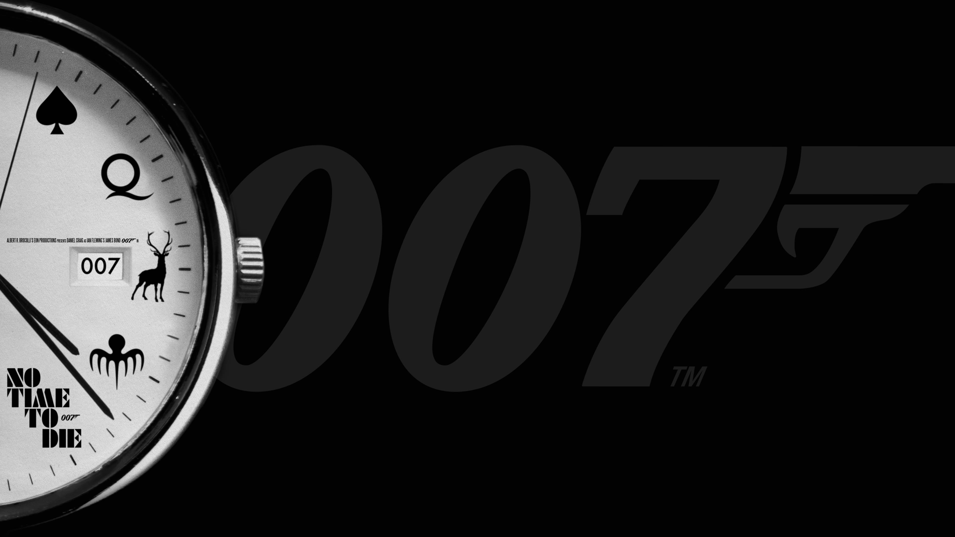 Нет тайм ту дай 007 в черно Тапет