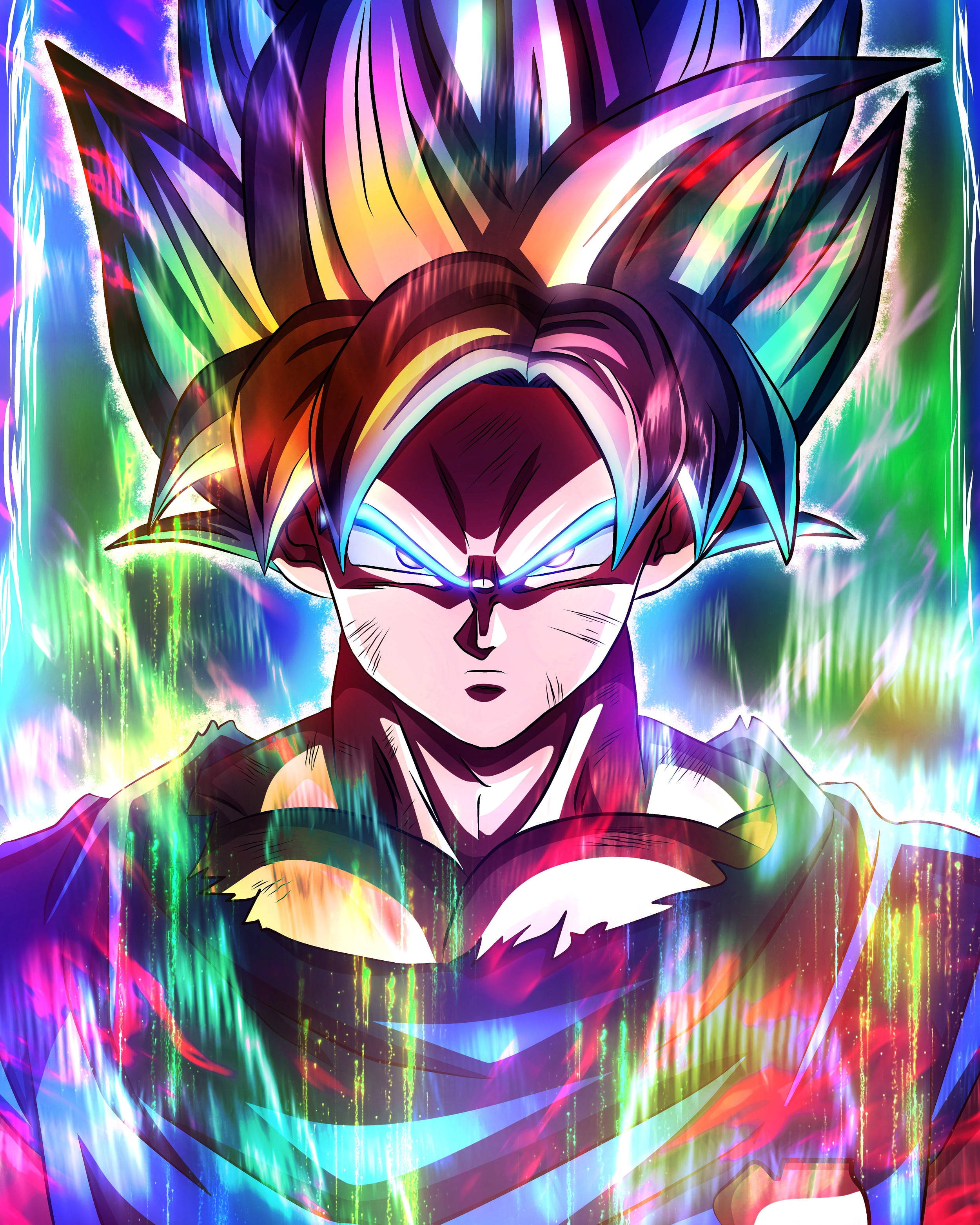 Супер Сайан 1 Гоку DBZ 4K Тапет