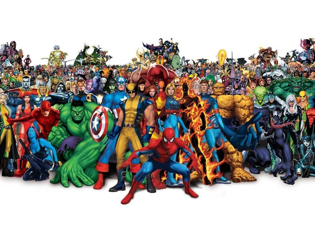 1. Освобождаване на силата на Marvel Comics Тапет