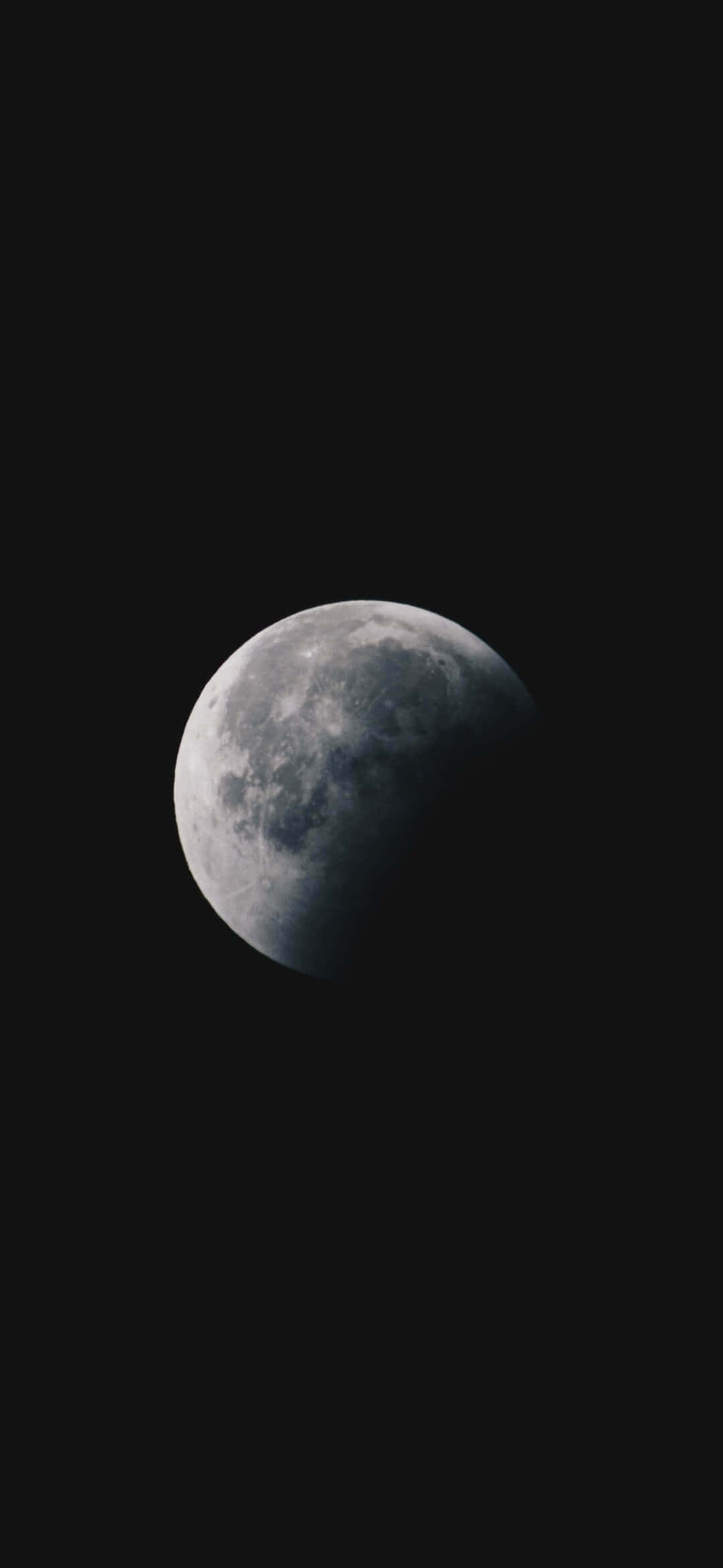 1080x2340 4K Луна и тъмна галактика дигитално изкуство Тапет