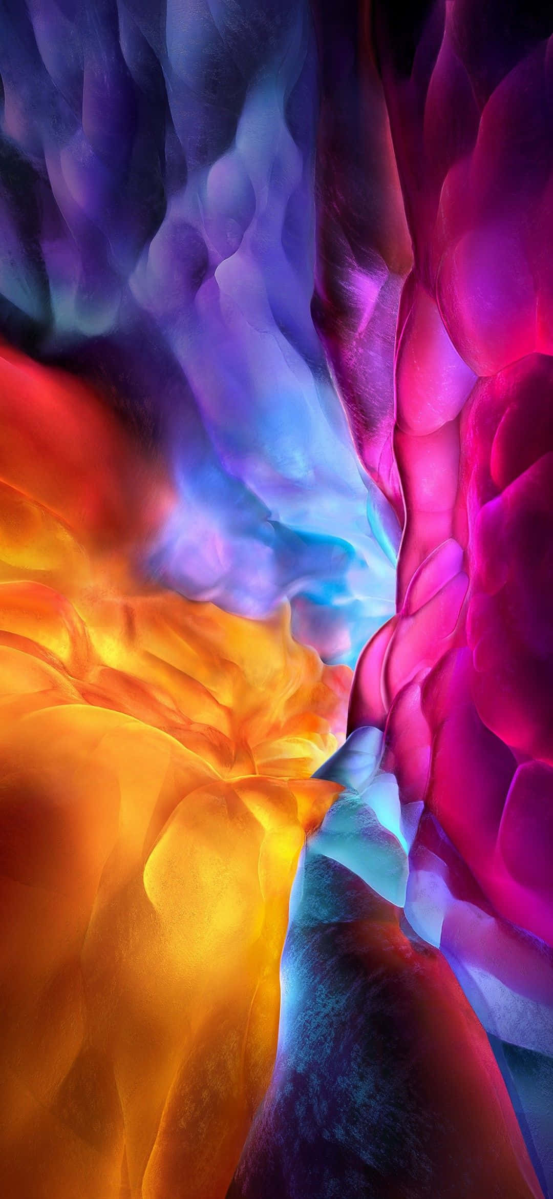 1080x2340 4K цветист абстрактен облак Тапет