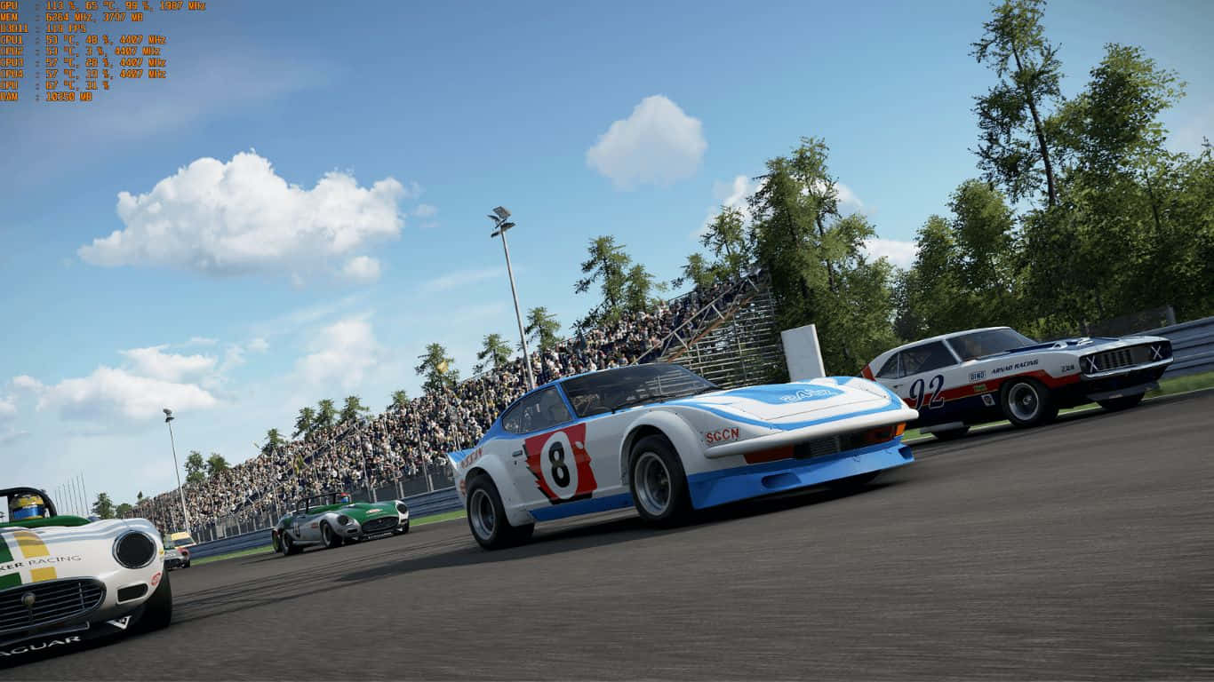1366x768 Project Cars 2 80+ FPS Фон Тапет