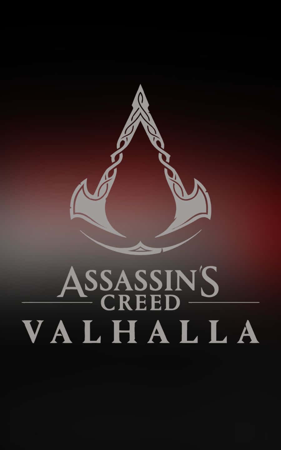 Червен и черен 1440p Assassin's Creed Valhalla фон Тапет