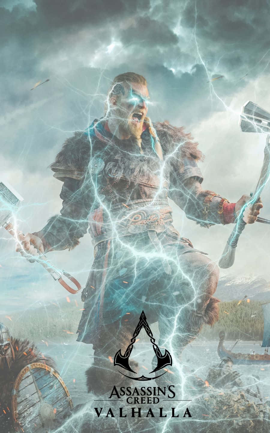 Зашемящ 1440p Assassin's Creed Valhalla фон Тапет