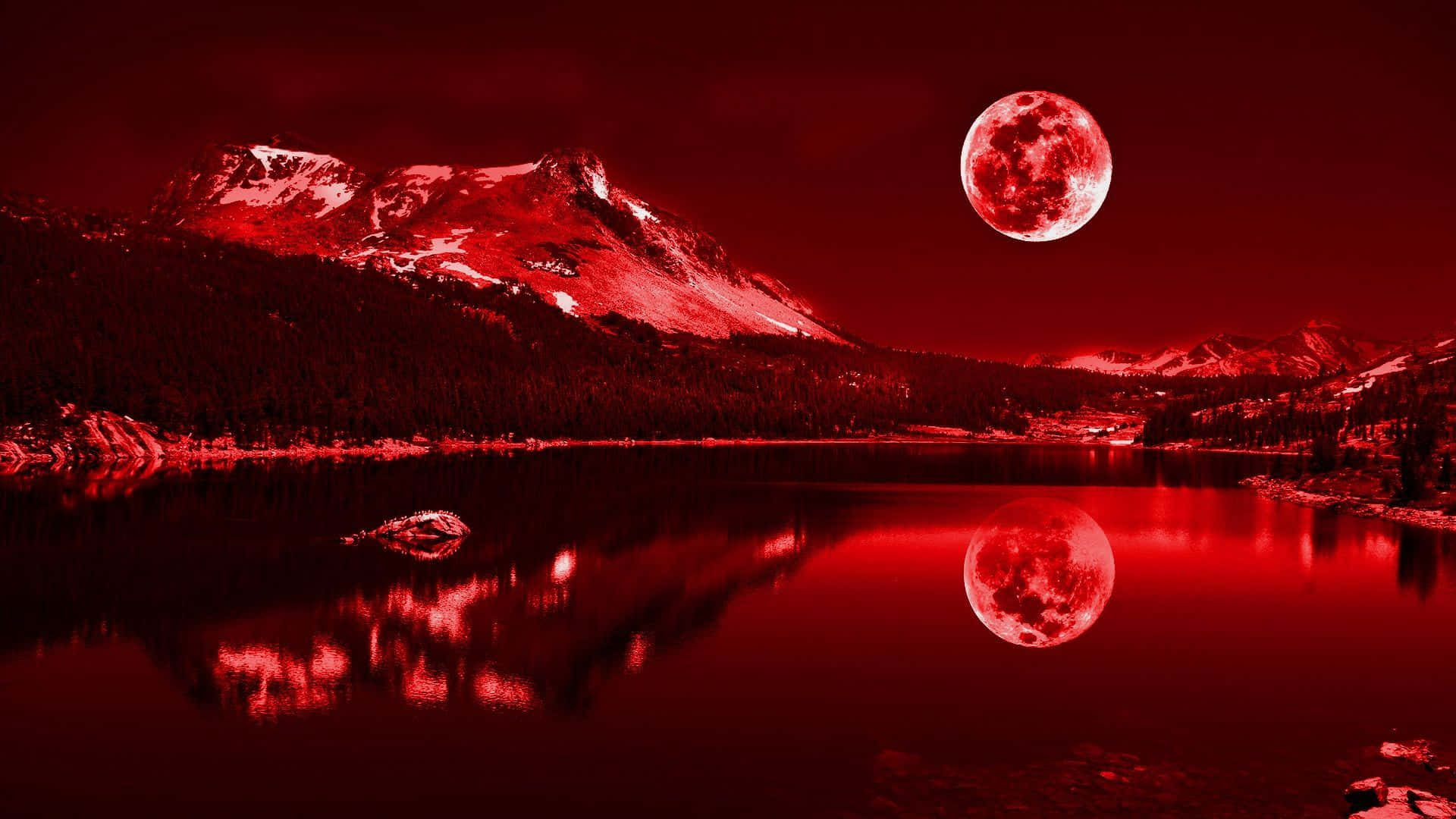 Червен тапет 1920x1080 Тапет