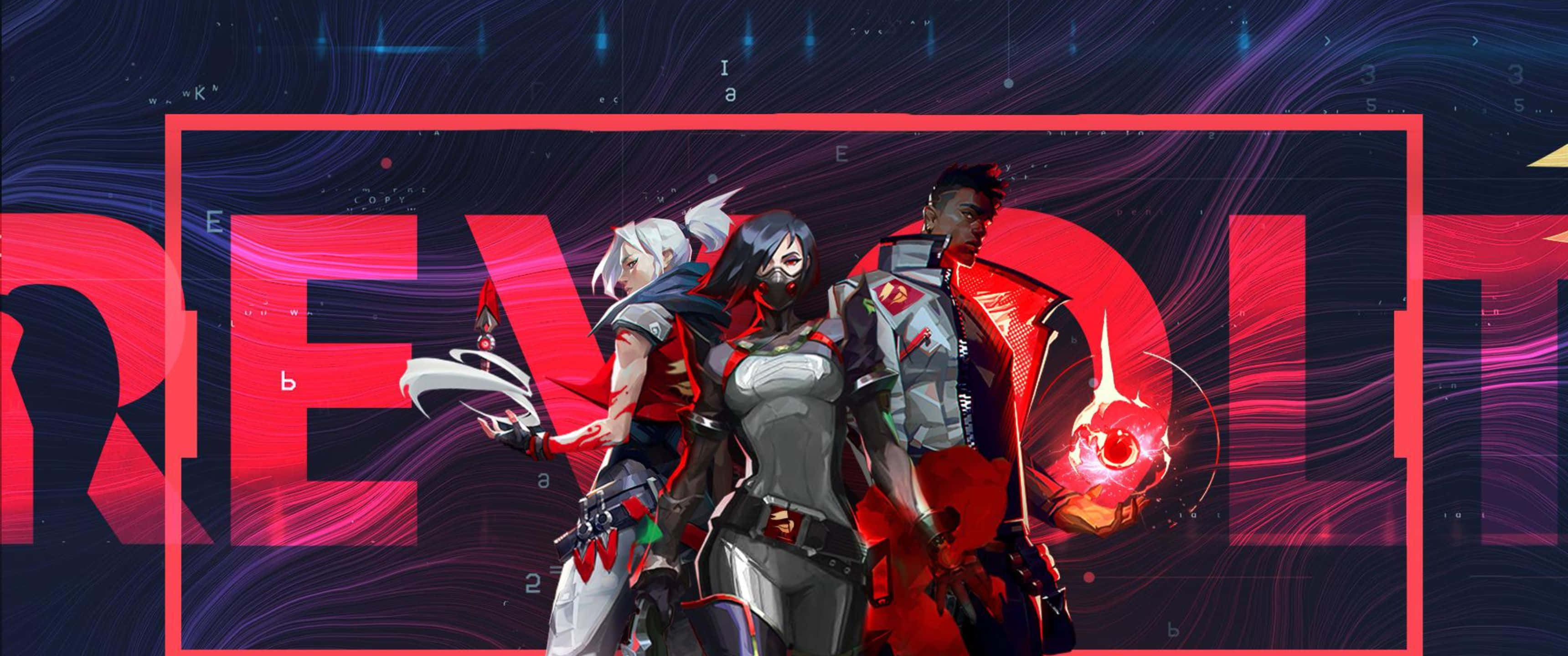 3440x1440p Valorant Jett Viper Phoenix фон Тапет