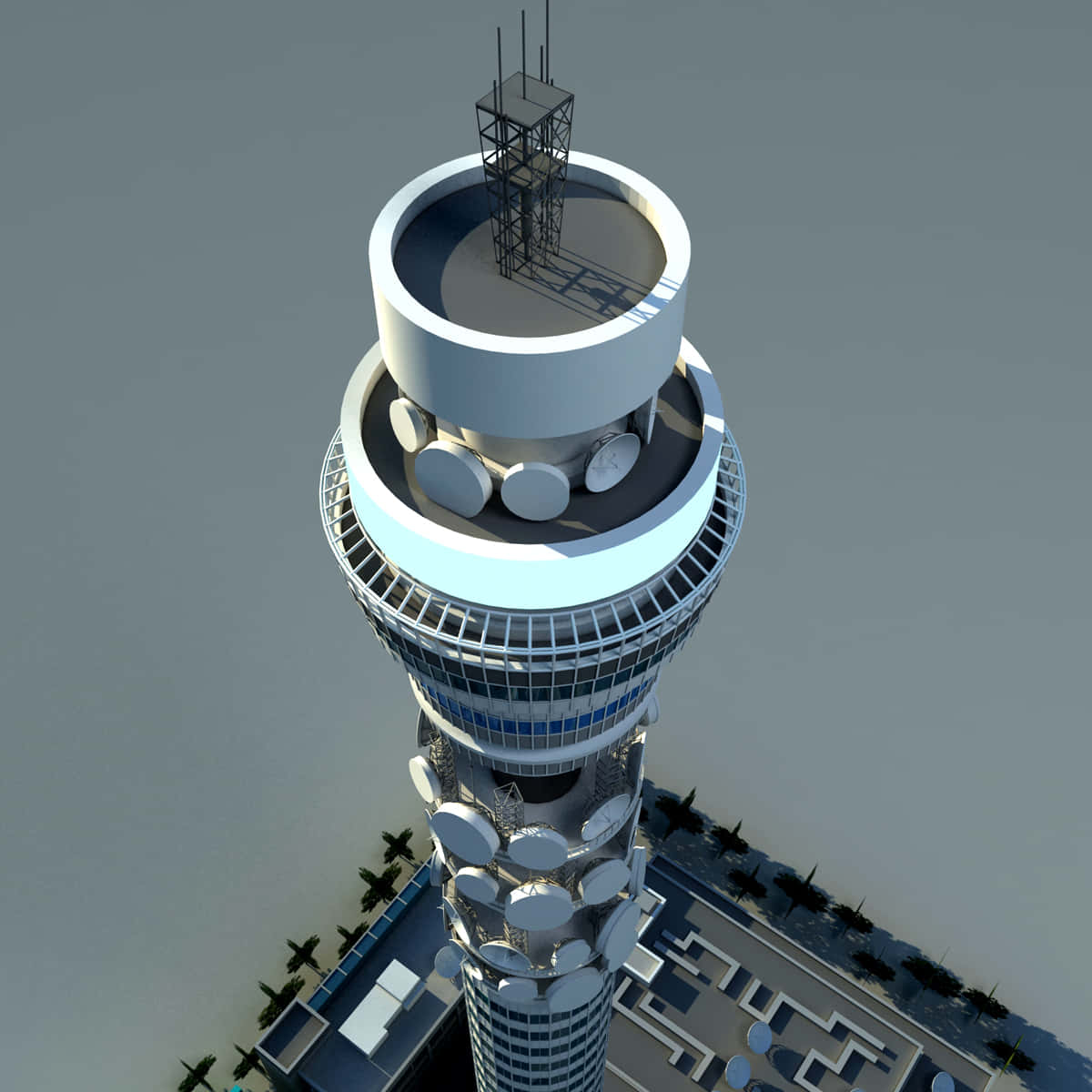 3D модел на BT Tower Тапет