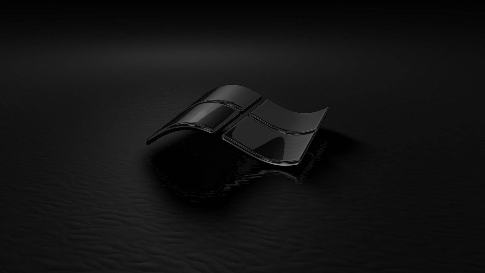 Стилно черно 3D заключване на екрана Тапет