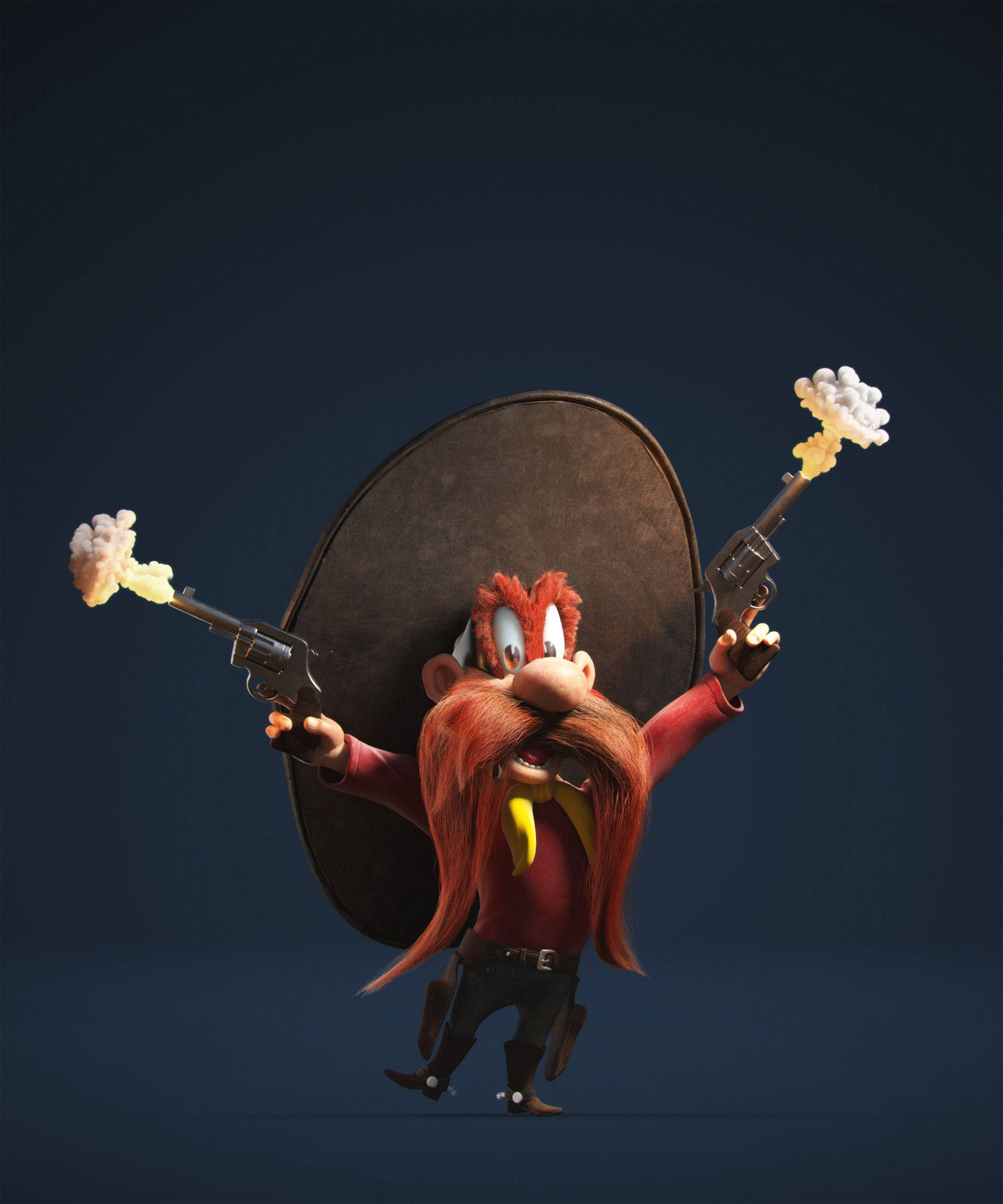 3D анимация изкуство Yosemite Sam Тапет