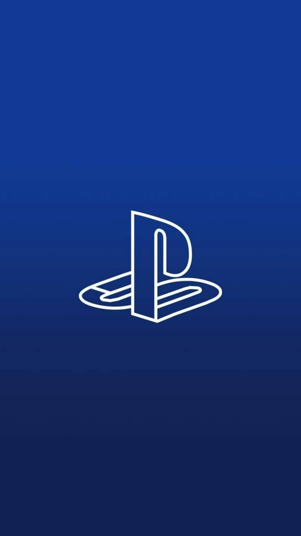 3D Син PS4 Лого Тапет