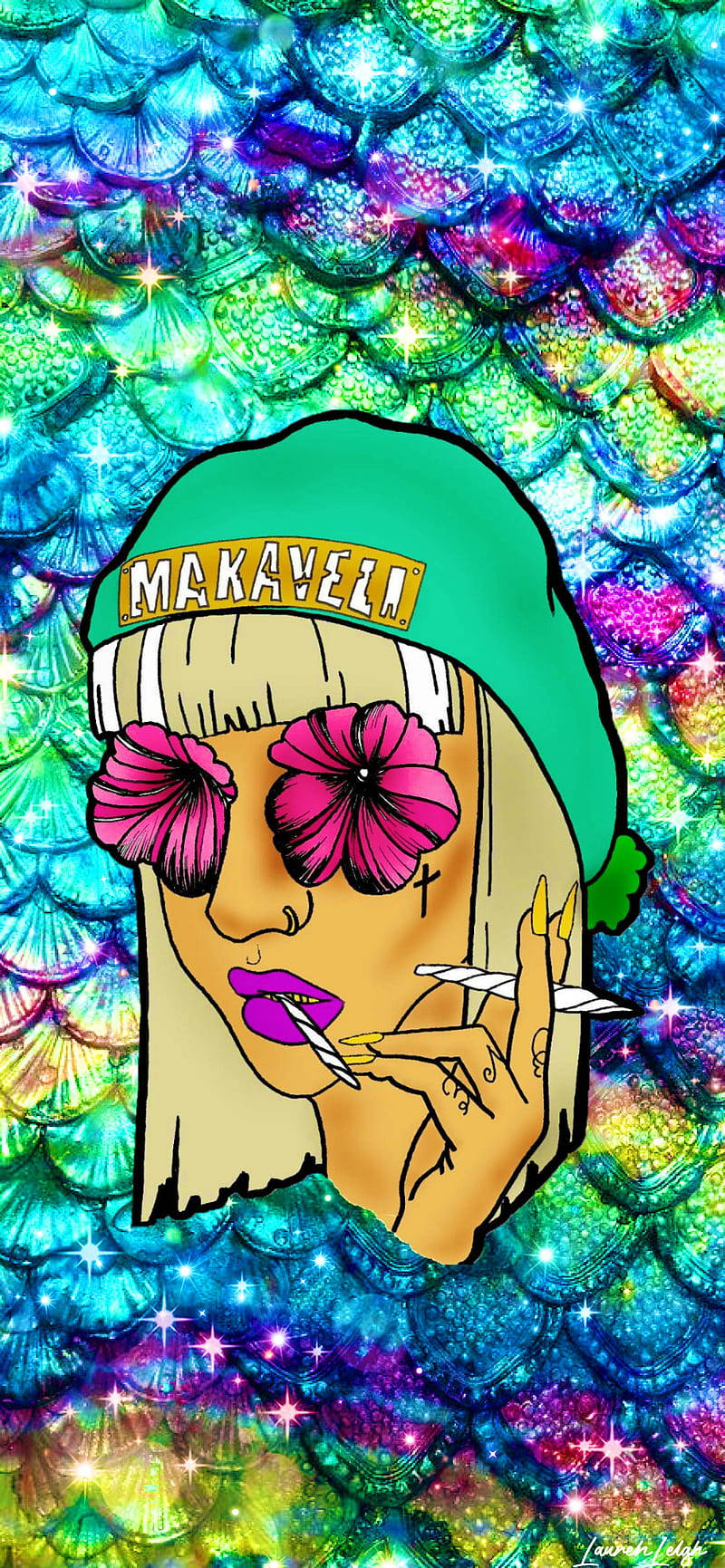 420 модел с опашка на русалка Тапет