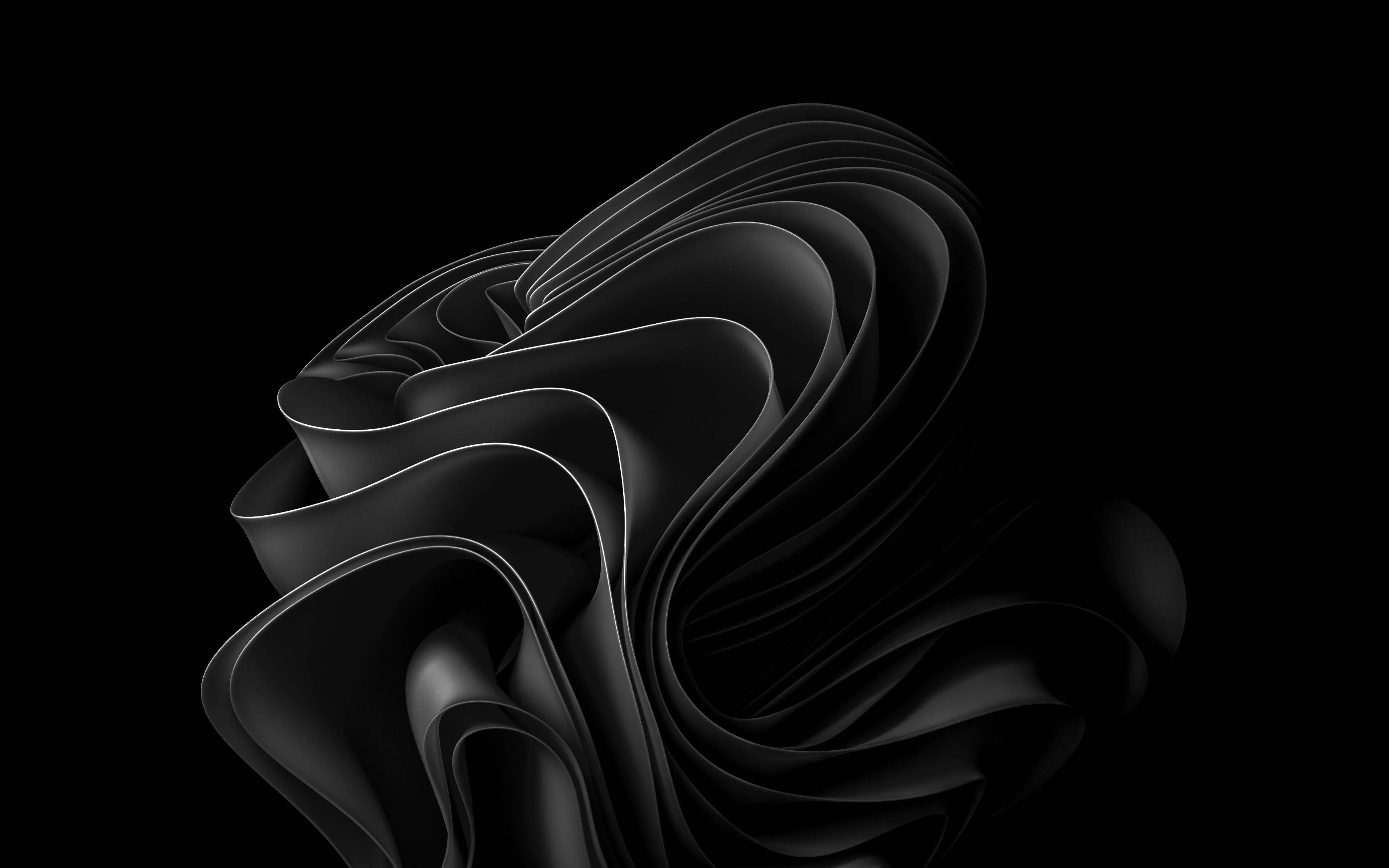Черен плат 4D Ultra HD Тапет