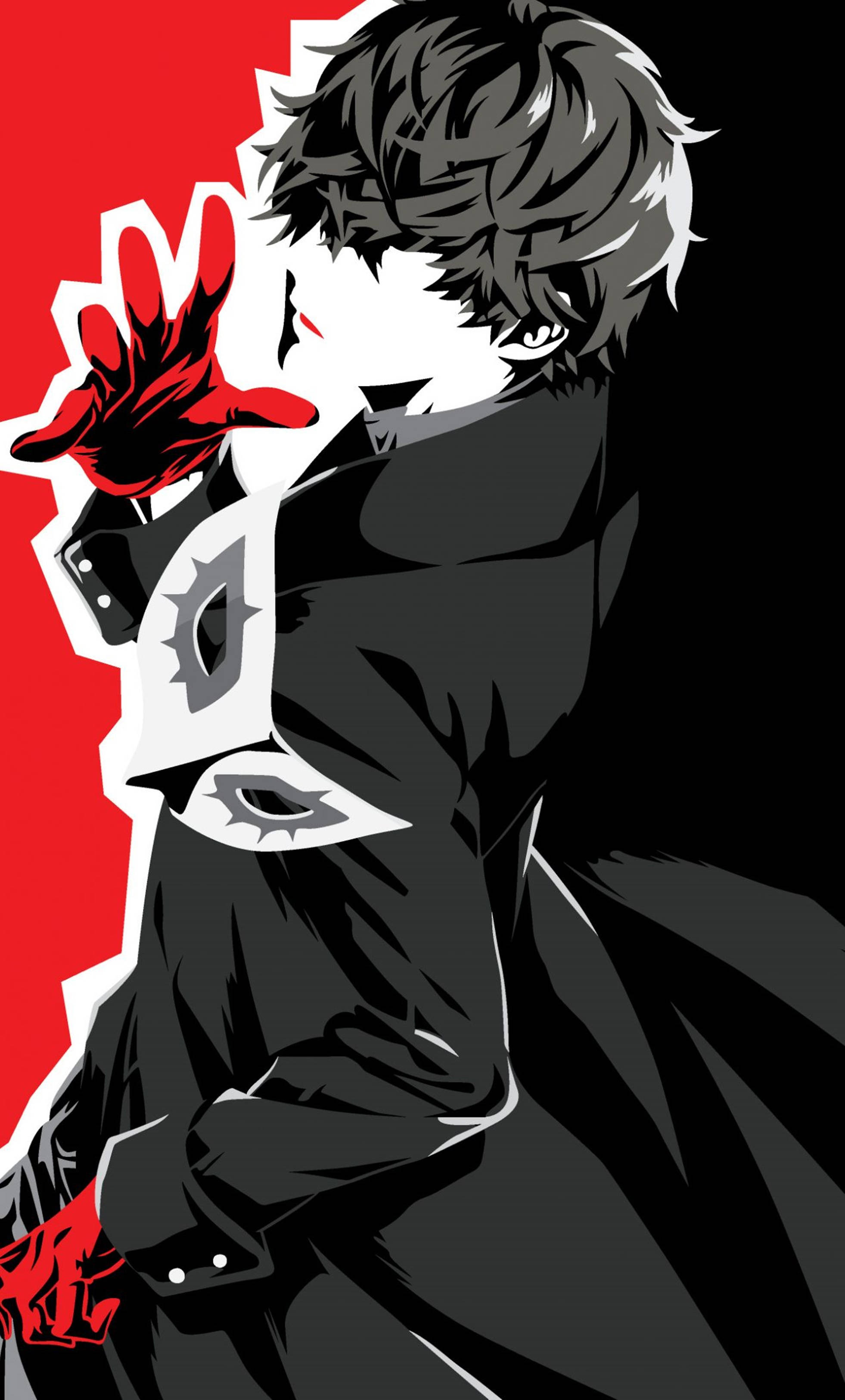 4K Аниме iPhone Persona 5 Акира Курусу Тапет