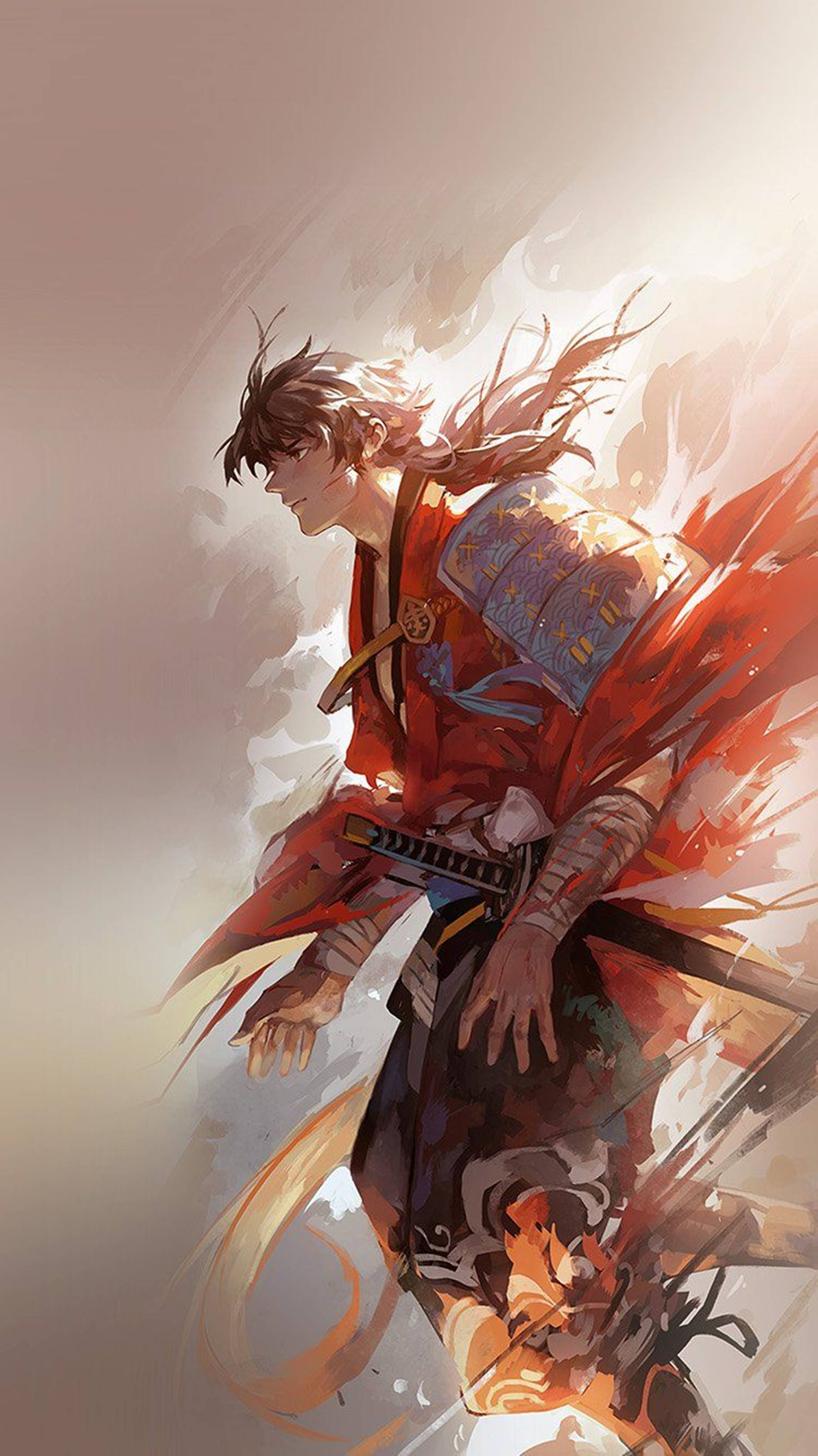 4K Аниме iPhone Touken Ranbu Йошиюки Тапет