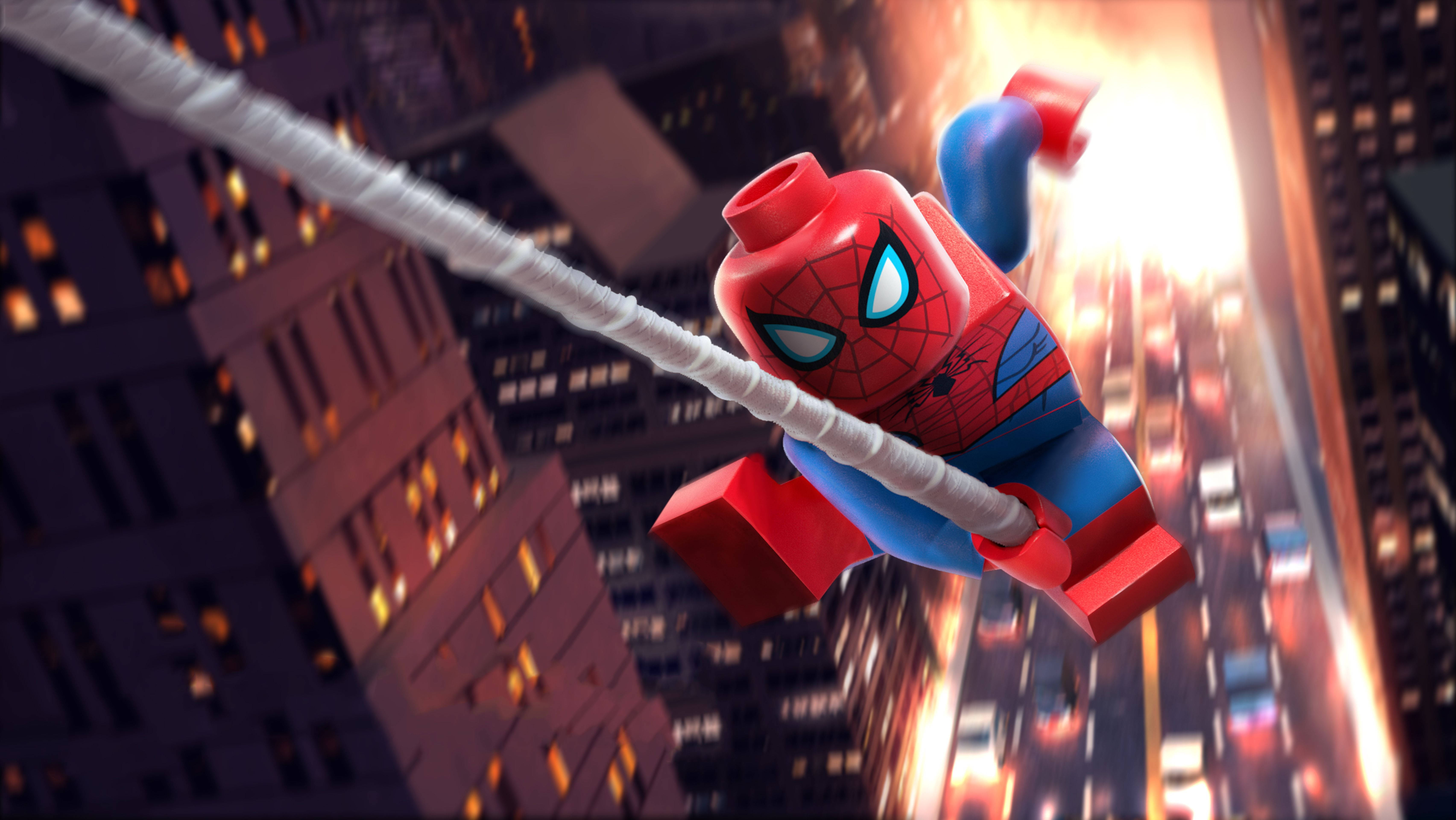 4K LEGO Спайдърмен Тапет