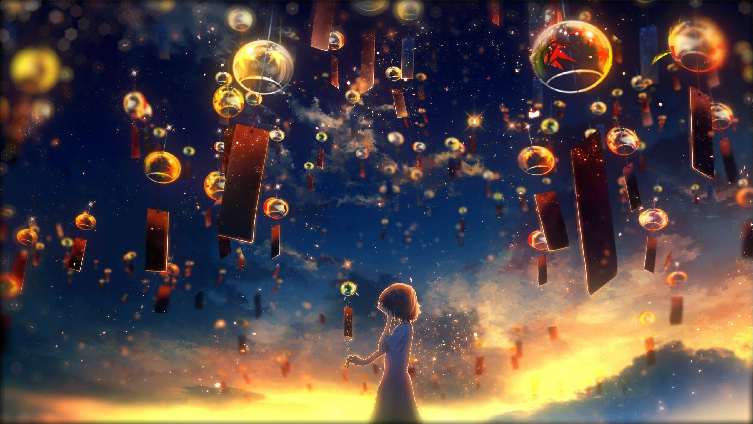 4K Подвижни Фенери в Небето Тапет
