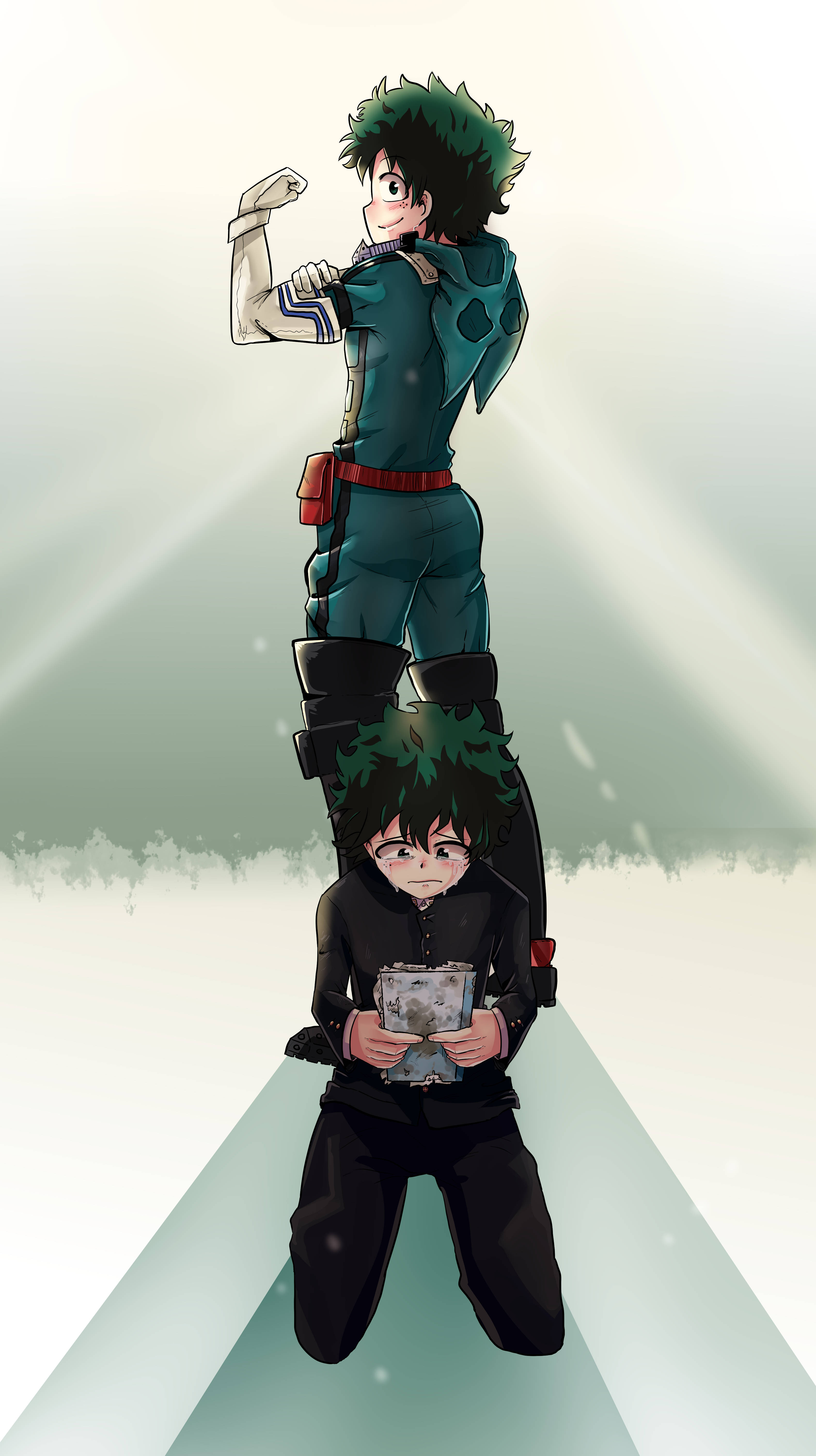 Изуку Мидория 4K Личностно Израстване Тапет