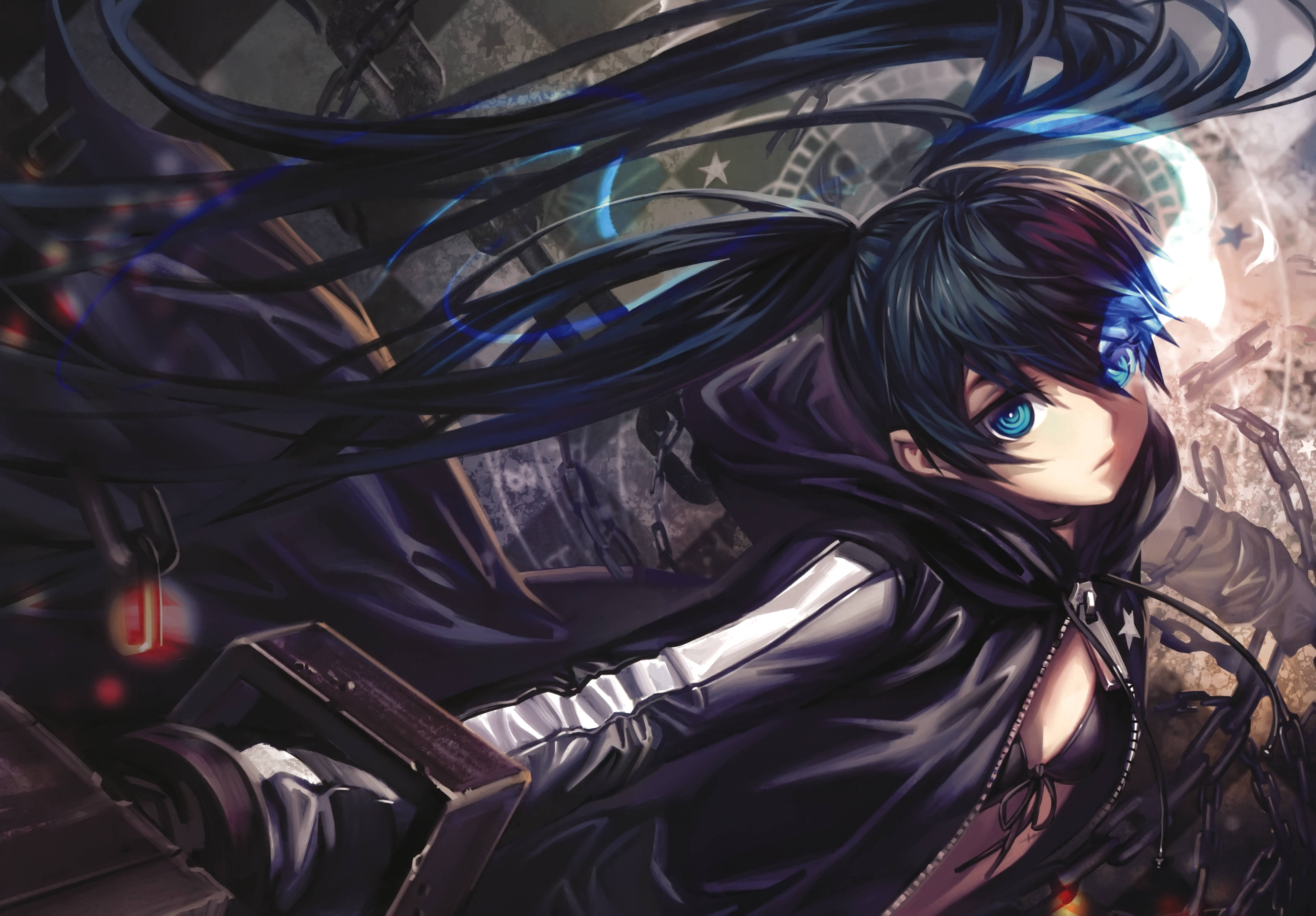 4K Аниме Black Rock Shooter Тапет