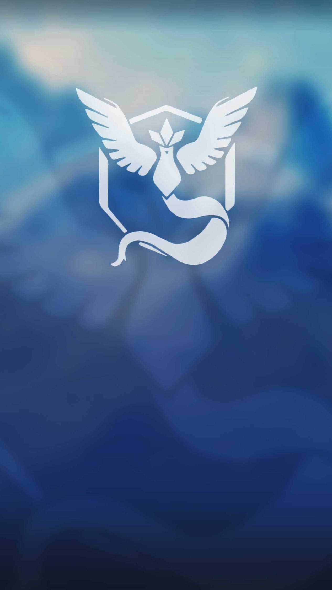 4K лого на Team Mystic за Android Тапет