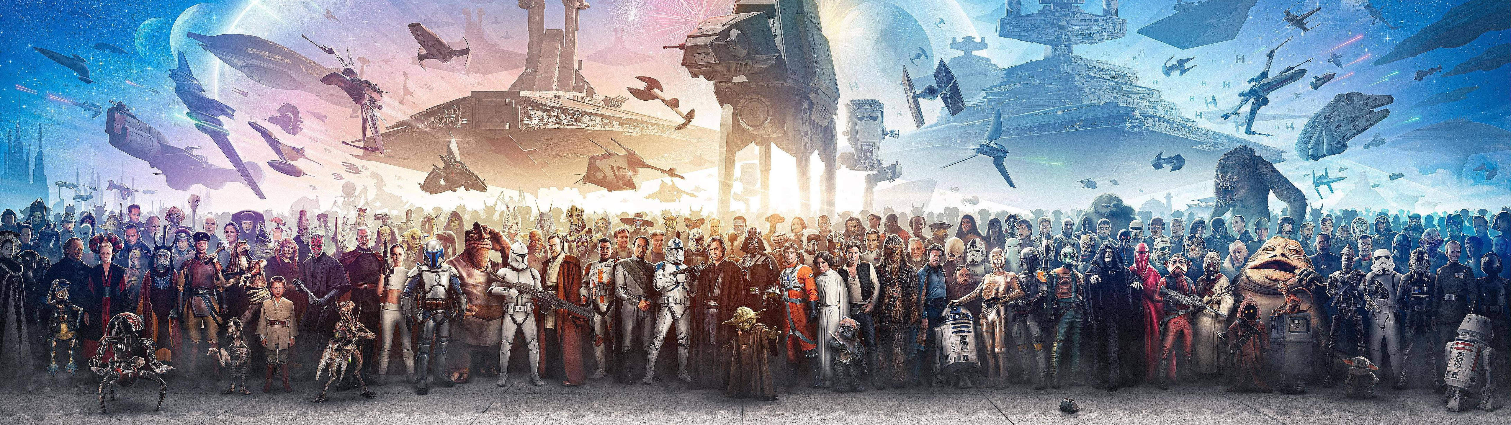 5120x1440 Игра Star Wars Герои