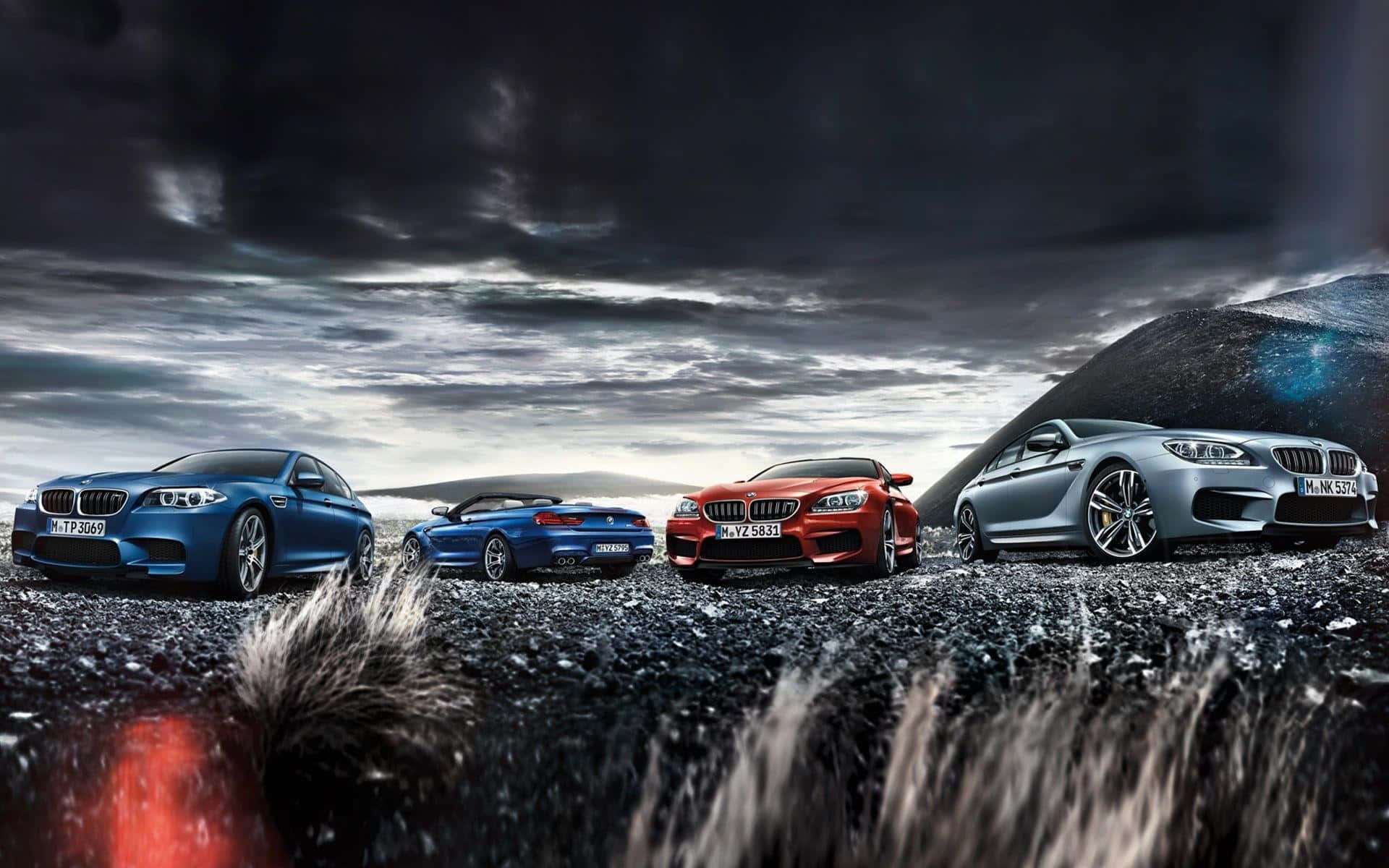 720p M Серия фон Различни цветове BMW M коли Тапет