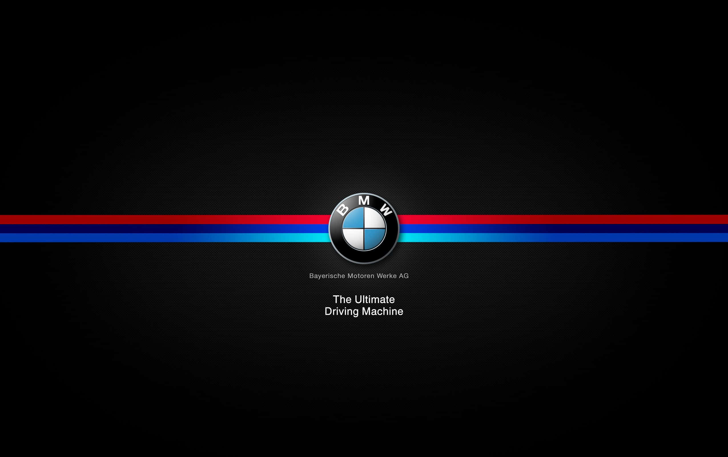 720p M Series фон BMW Logo The Ultimate Driving Machine Тапет