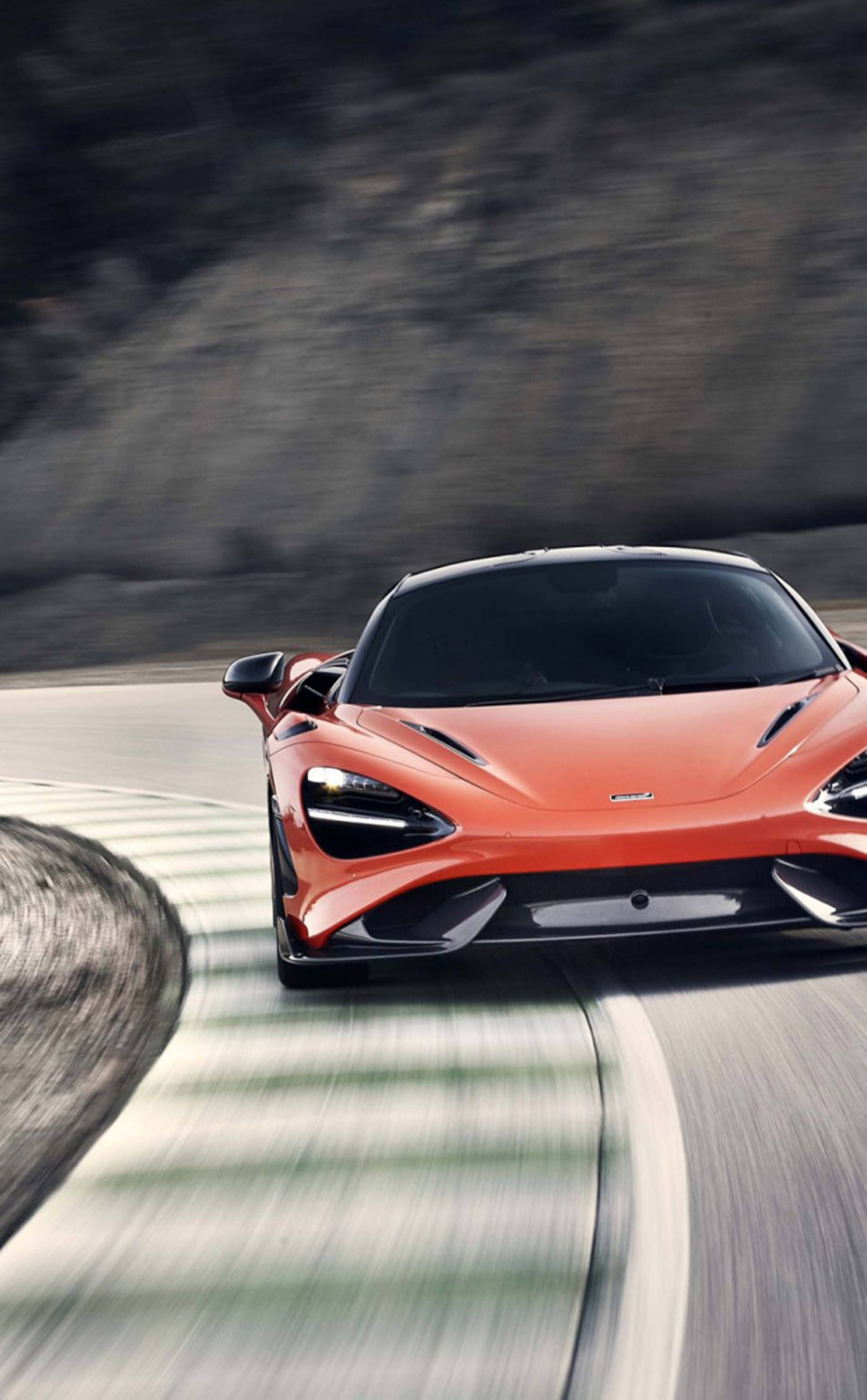 765 LT червен McLaren за iPhone Тапет