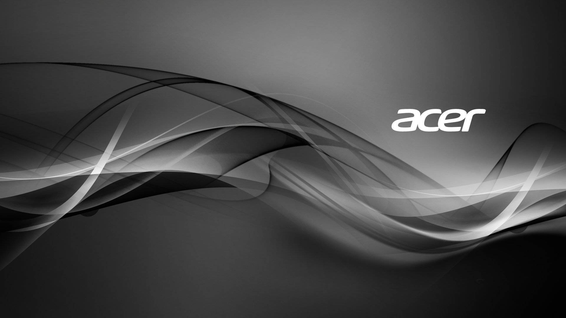 Черно-бяло лого на Acer Тапет