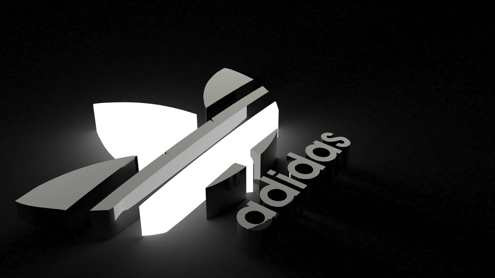 Монохромно лого на марка Adidas Тапет