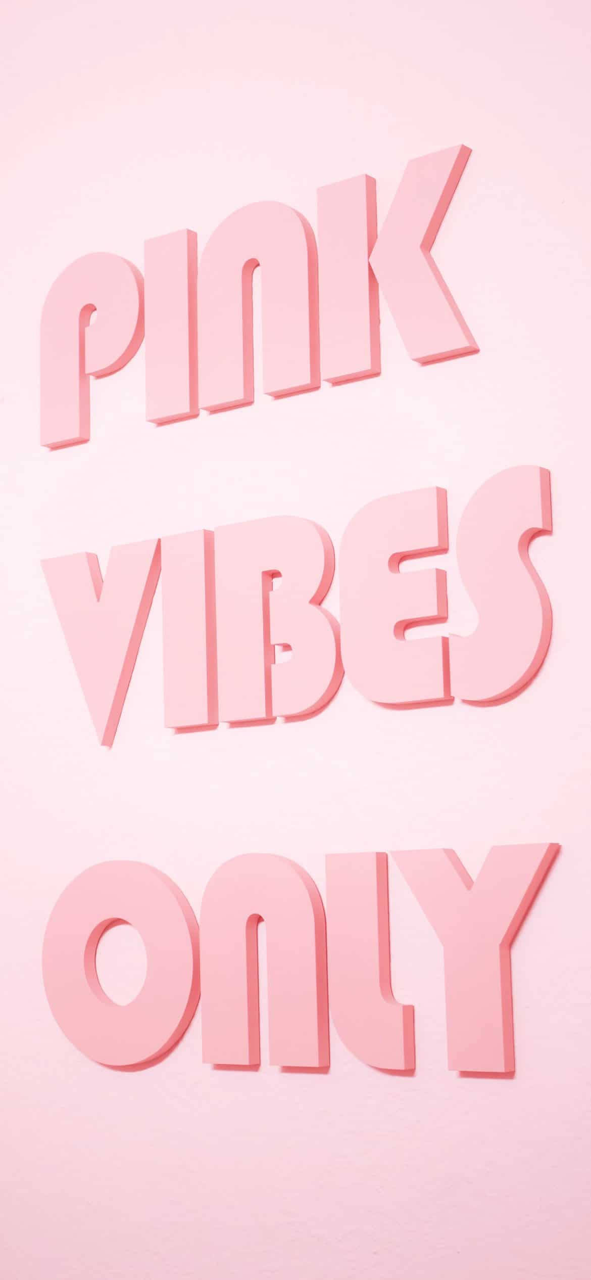 Aesthetic Girly Pink Vibes Only Тапет