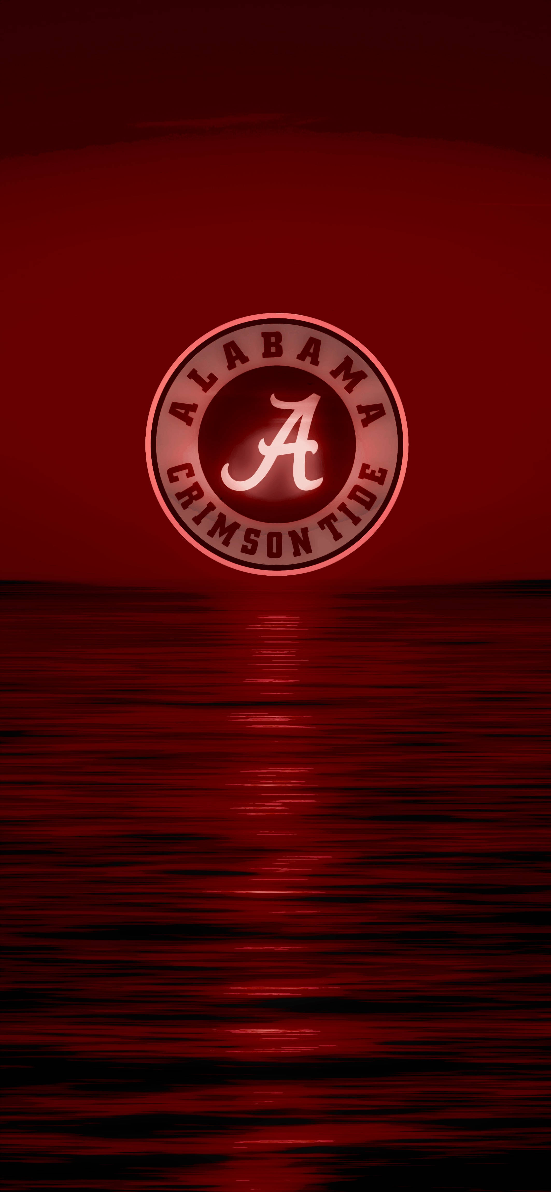 Alabama Crimson Tide тъмен залез Тапет