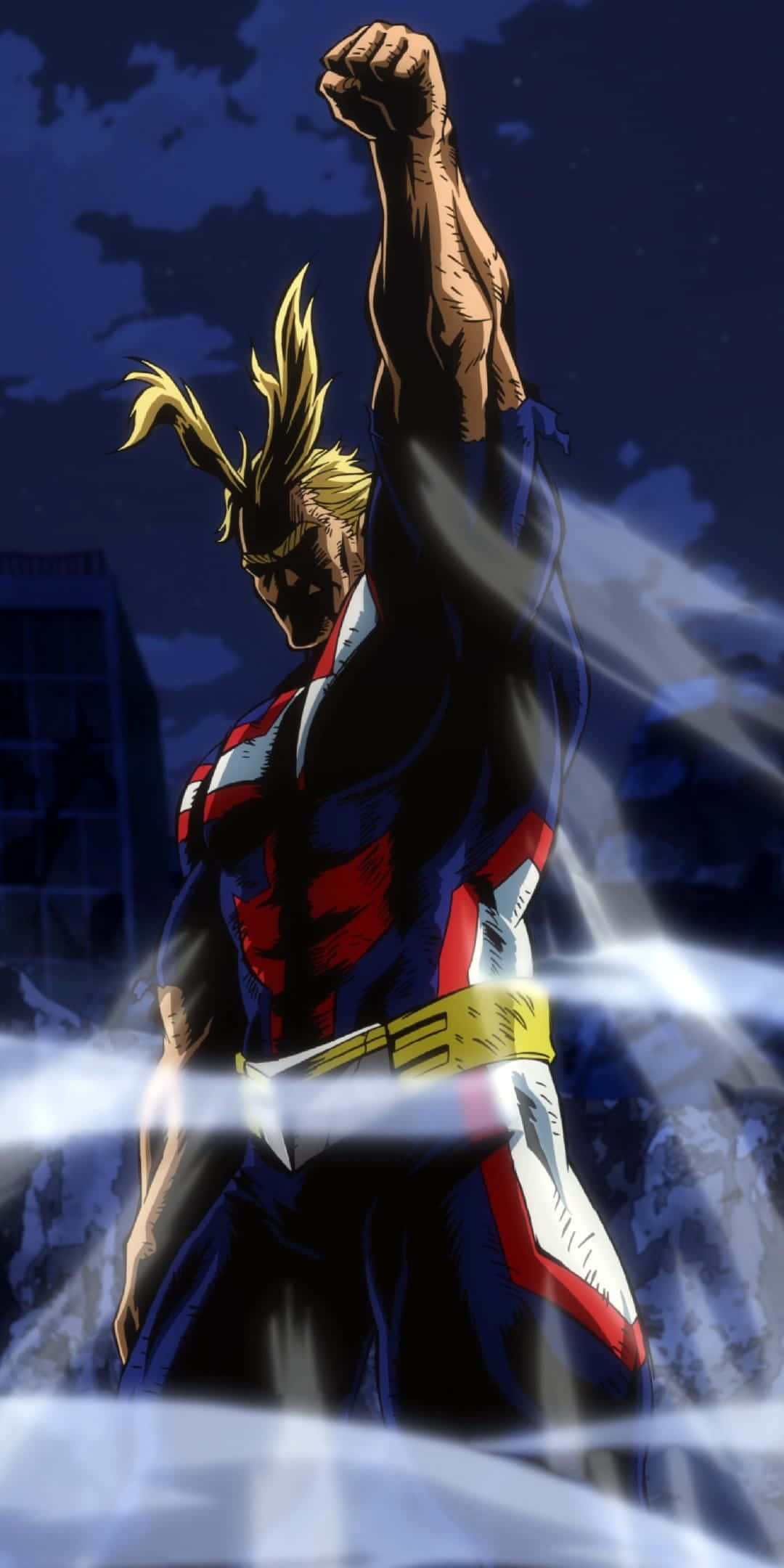All Might вдига юмрук Тапет