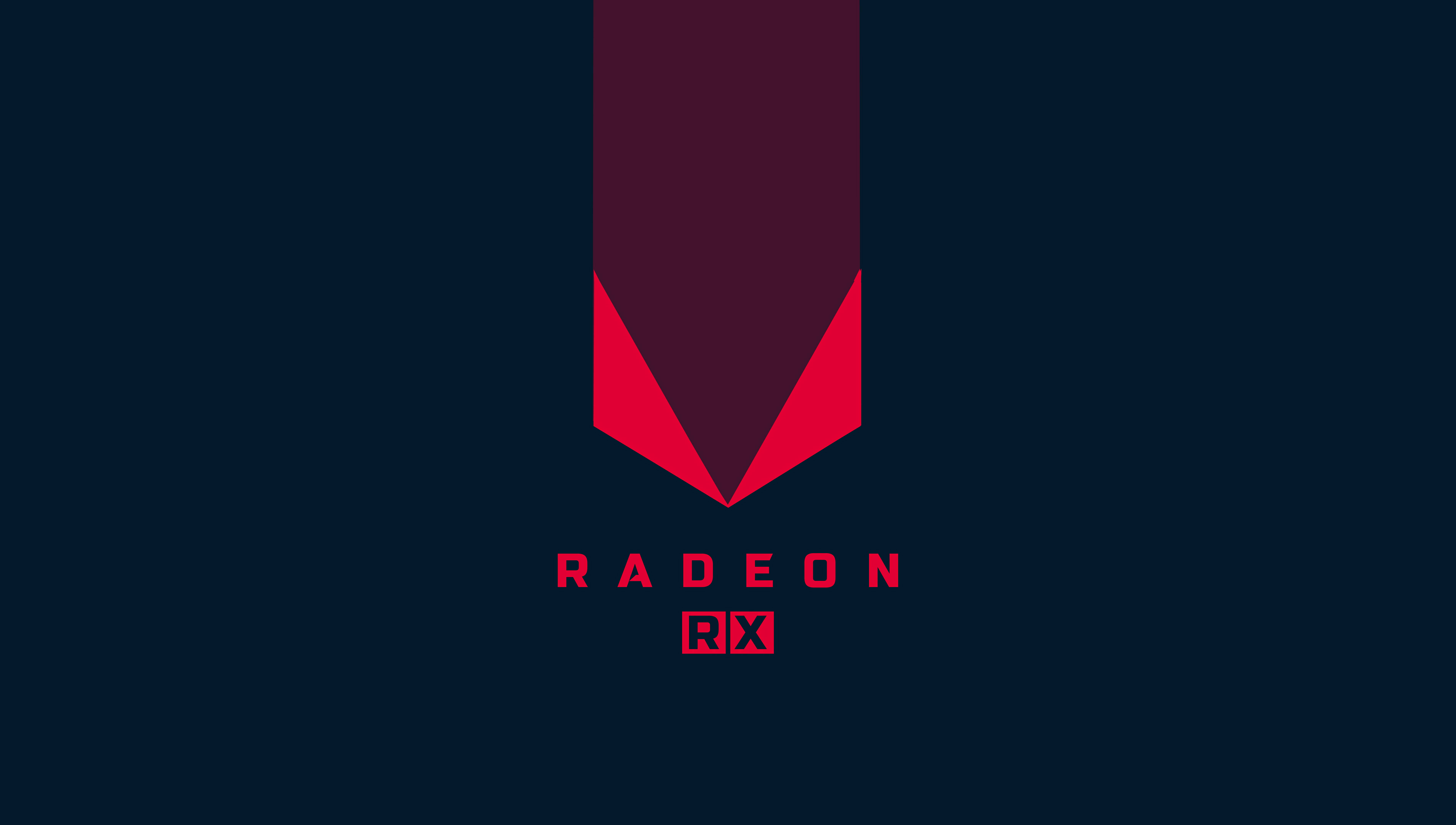 Тъмносиньо AMD 4K Тапет