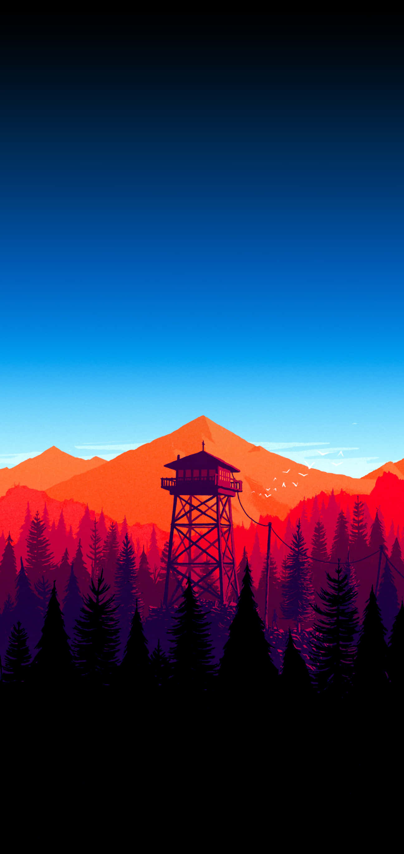 Уникален и привлекателен абстрактен син AMOLED Тапет