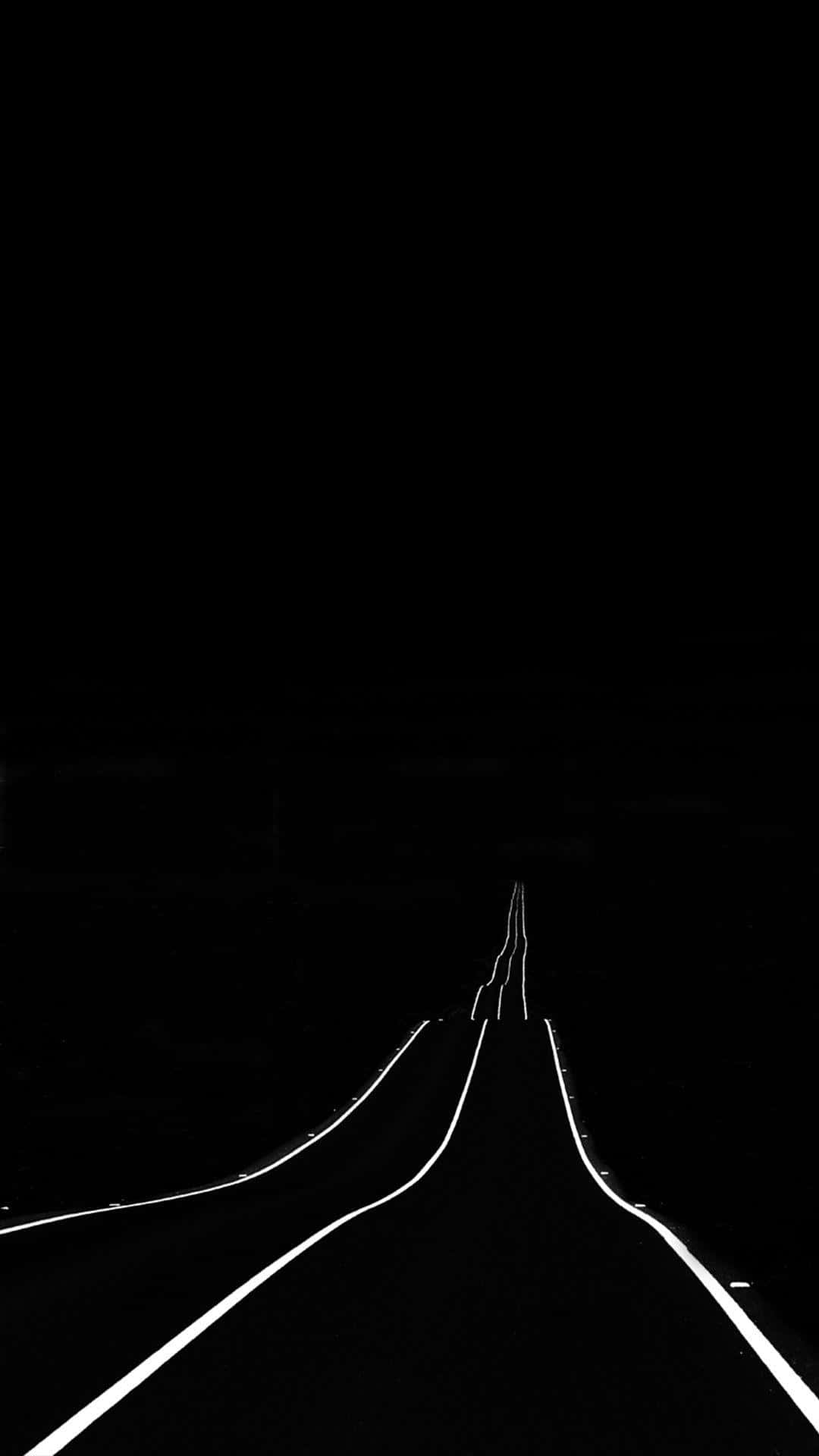 AMOLED фон дълъг извилист път Тапет
