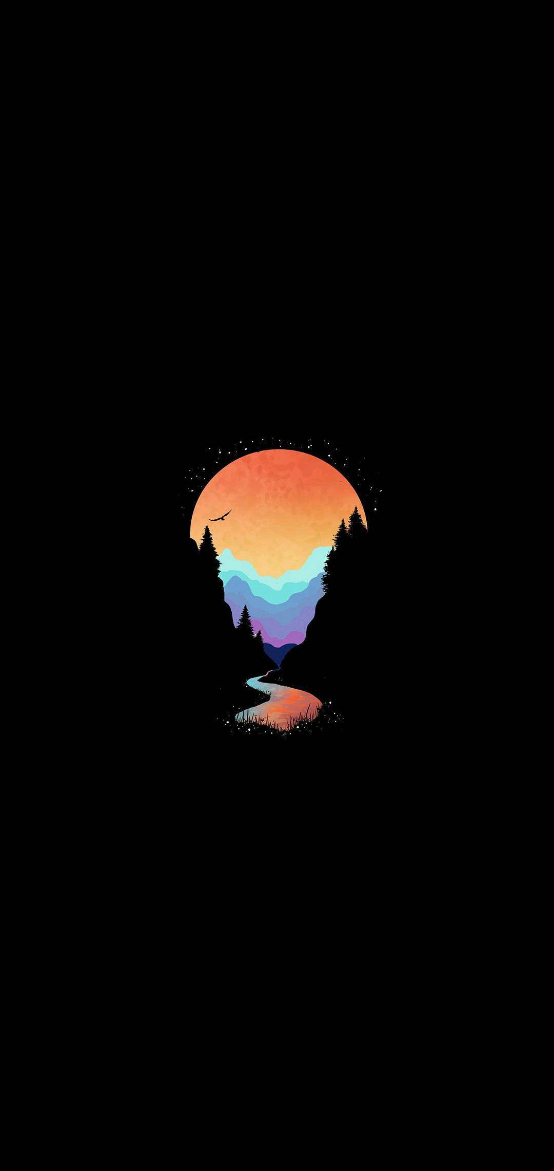 AMOLED Горни потоци Тапет