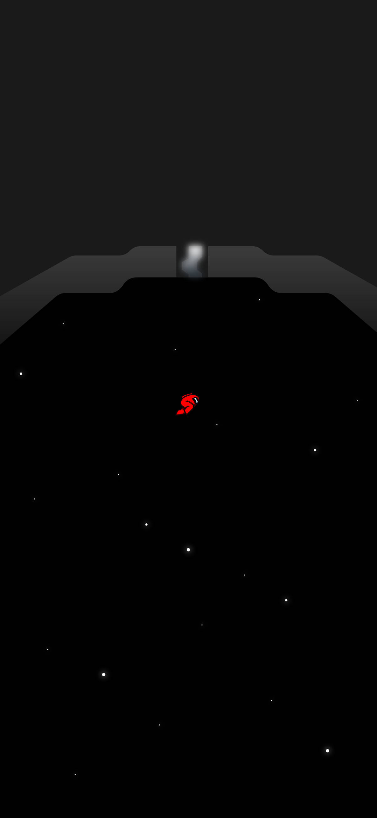 Червен в космос Among US 4K Тапет