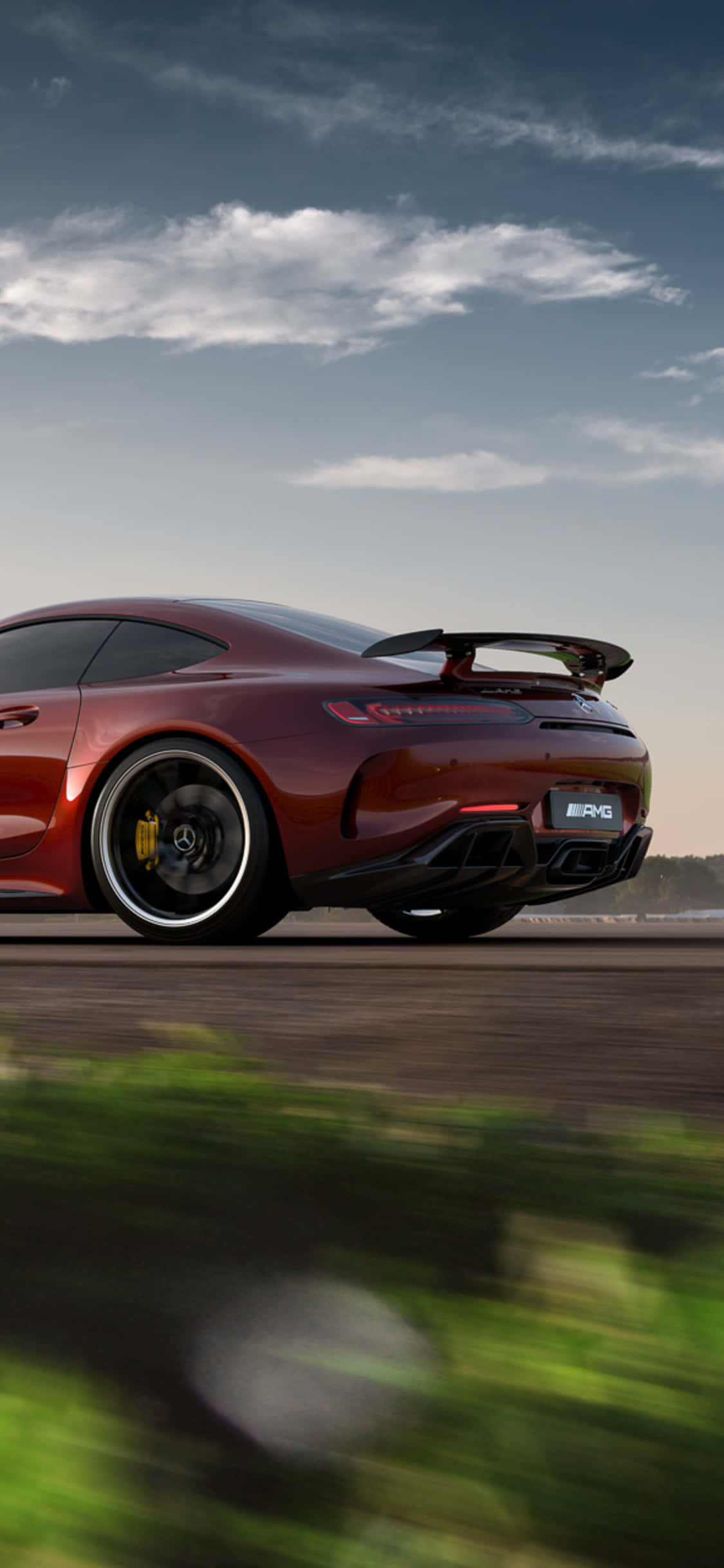 Кроп Android Червен Amg Gt-r Фон Тапет