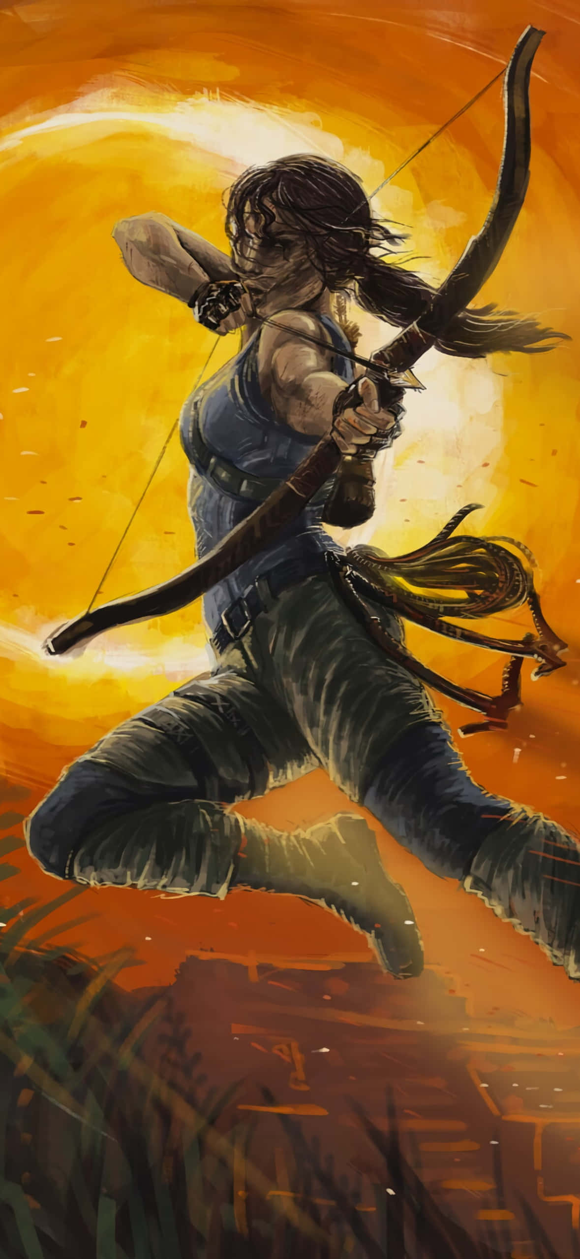Фон за Android Rise Of The Tomb Raider Лък Тапет