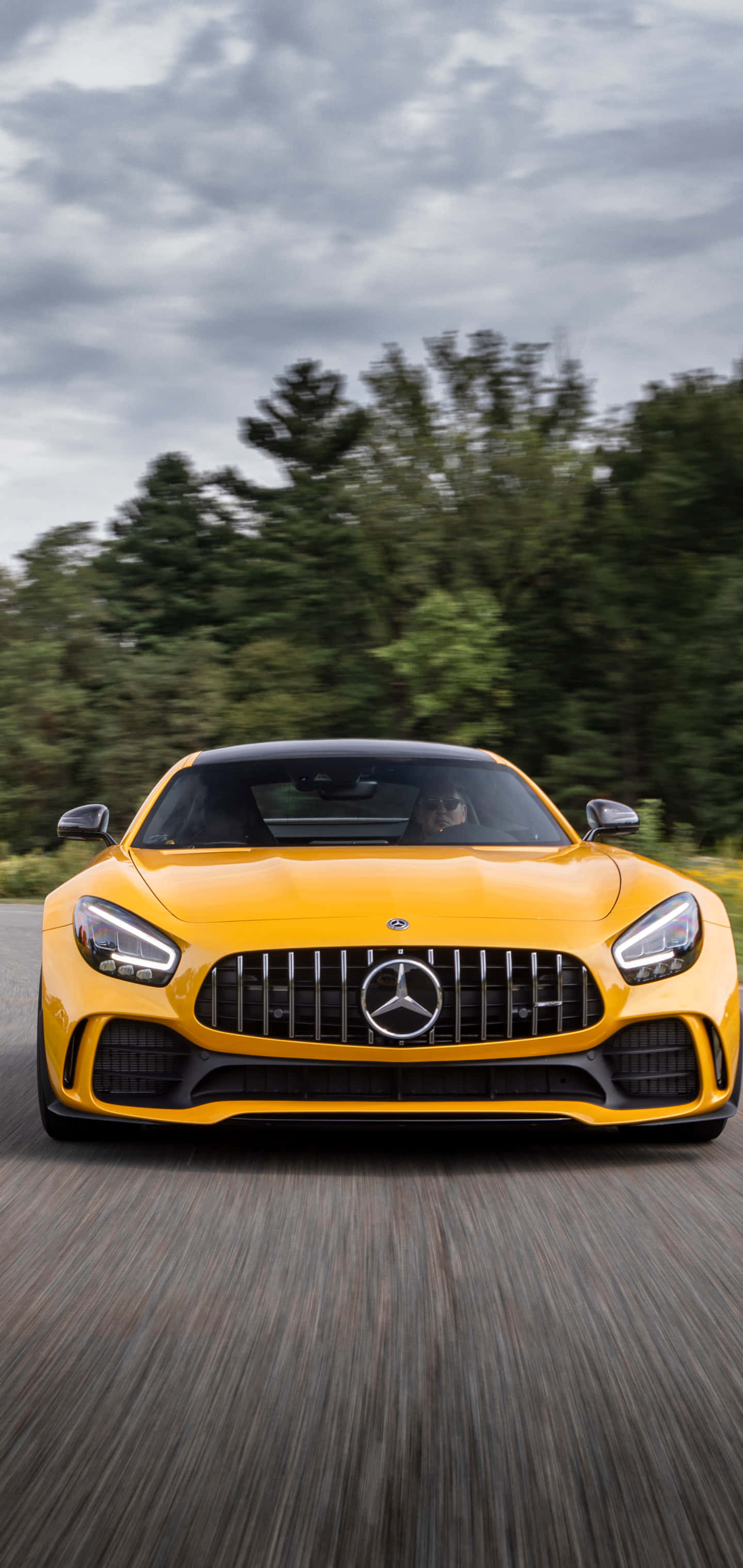 Android жълт Amg Gt-r фон Тапет