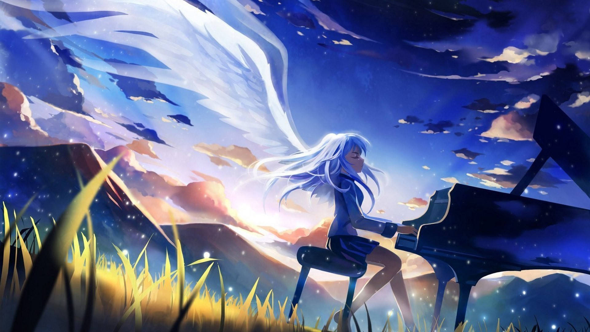 Аниме герои Angel Beats! Тапет