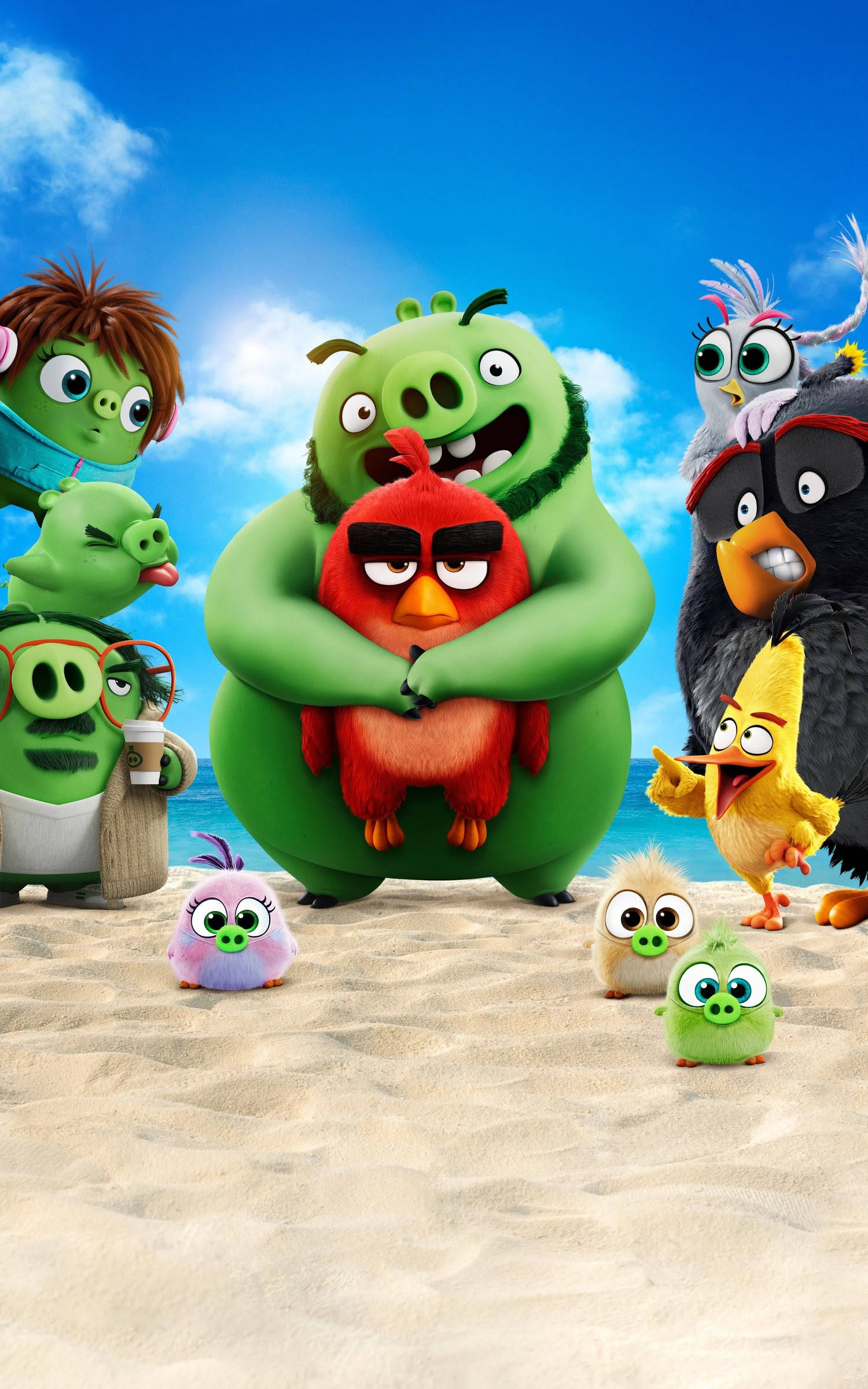 Прасета и Птици: Филмът „Angry Birds 2“ Тапет