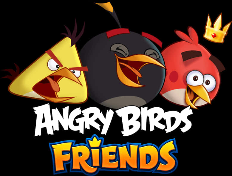 Лого на играта Angry Birds Friends Тапет