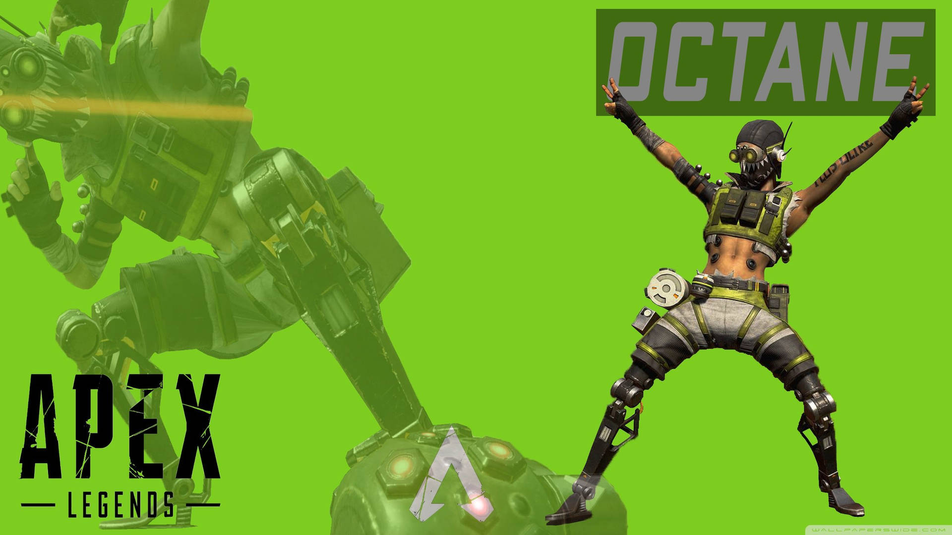 Apex Legends Octane с широко разкрачени крака