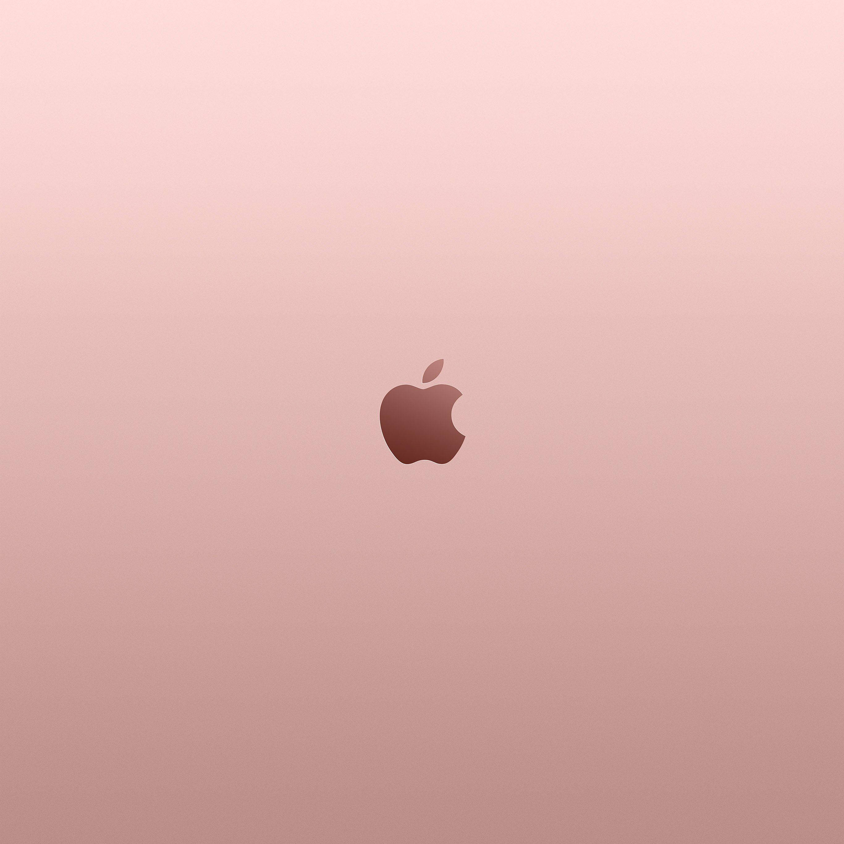 Естетично лого на Apple в розово злато Тапет