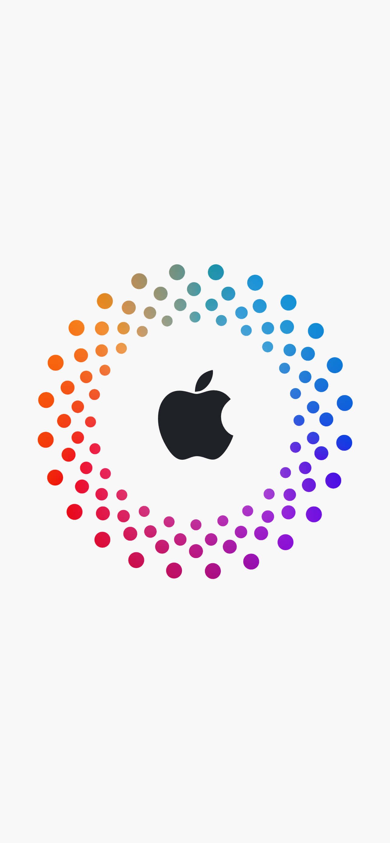 Черно Лого с Точки Удивително Apple HD iPhone Тапет