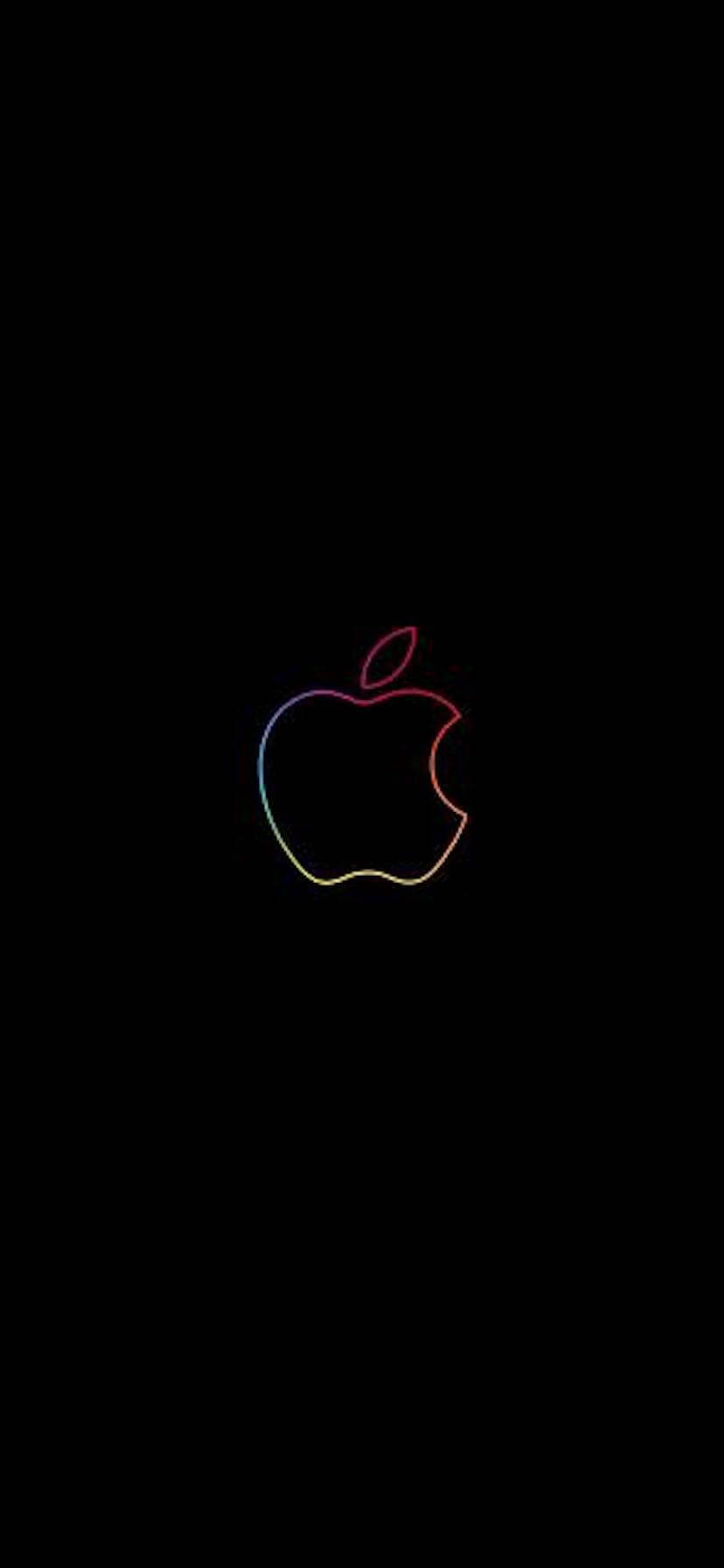 Apple iPhone XR с живи дъгови краи Тапет