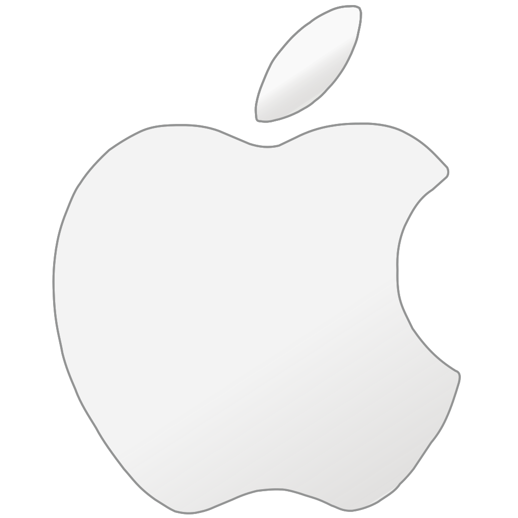 Сребристо лого на Apple на тюркоазен фон Тапет