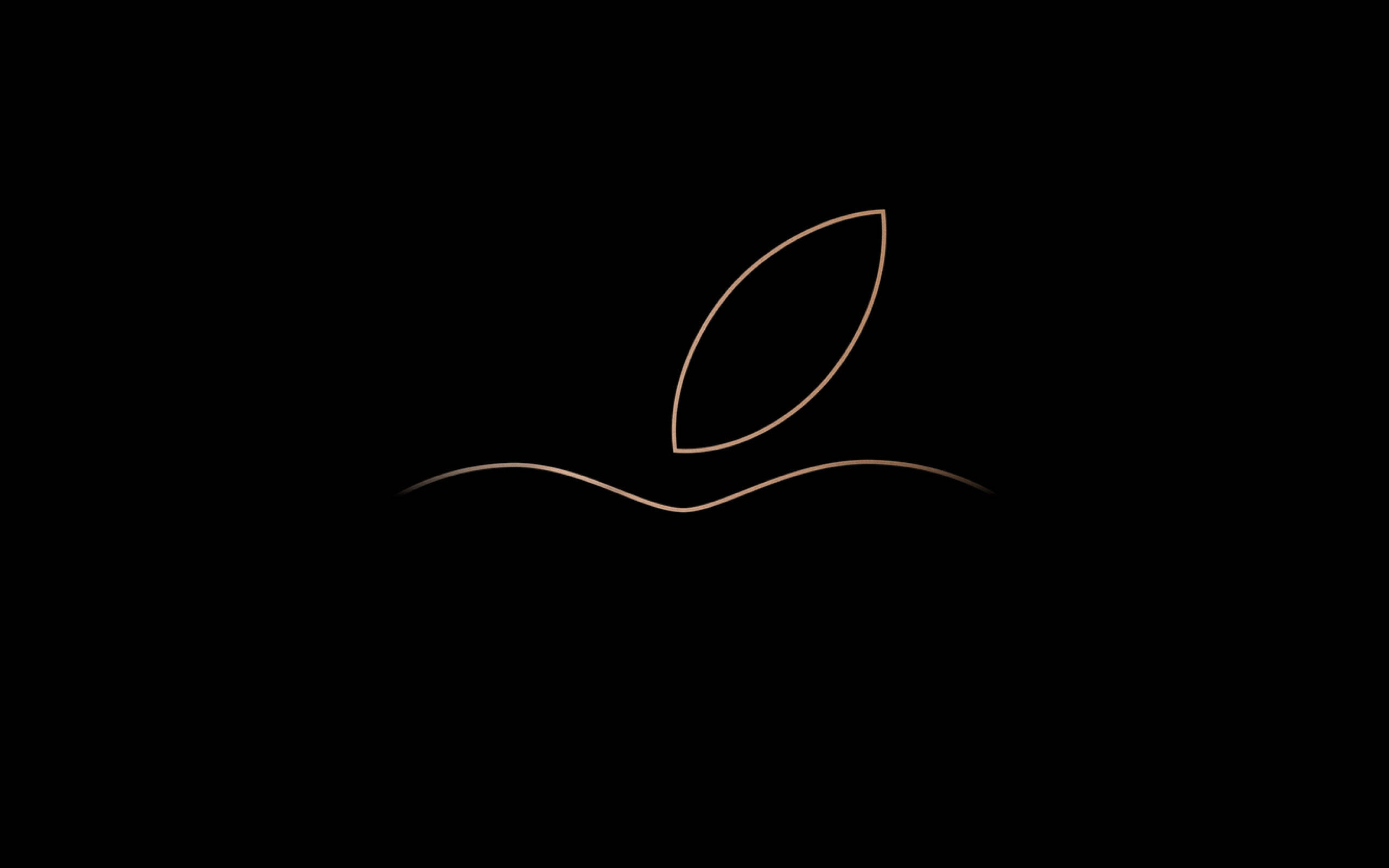 Очертание на логото на Apple Macbook Air Тапет