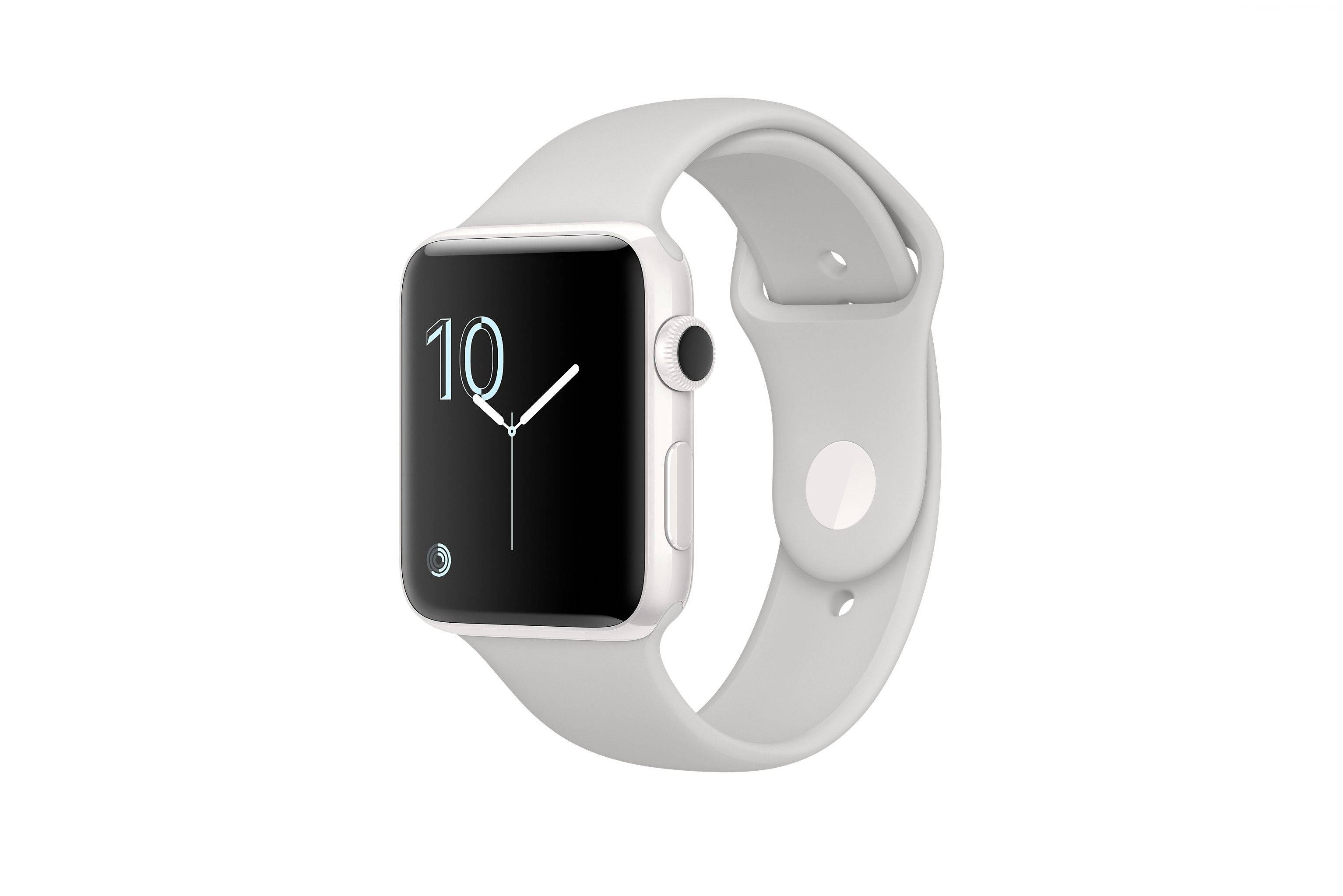 Apple Watch чист бял безел Тапет